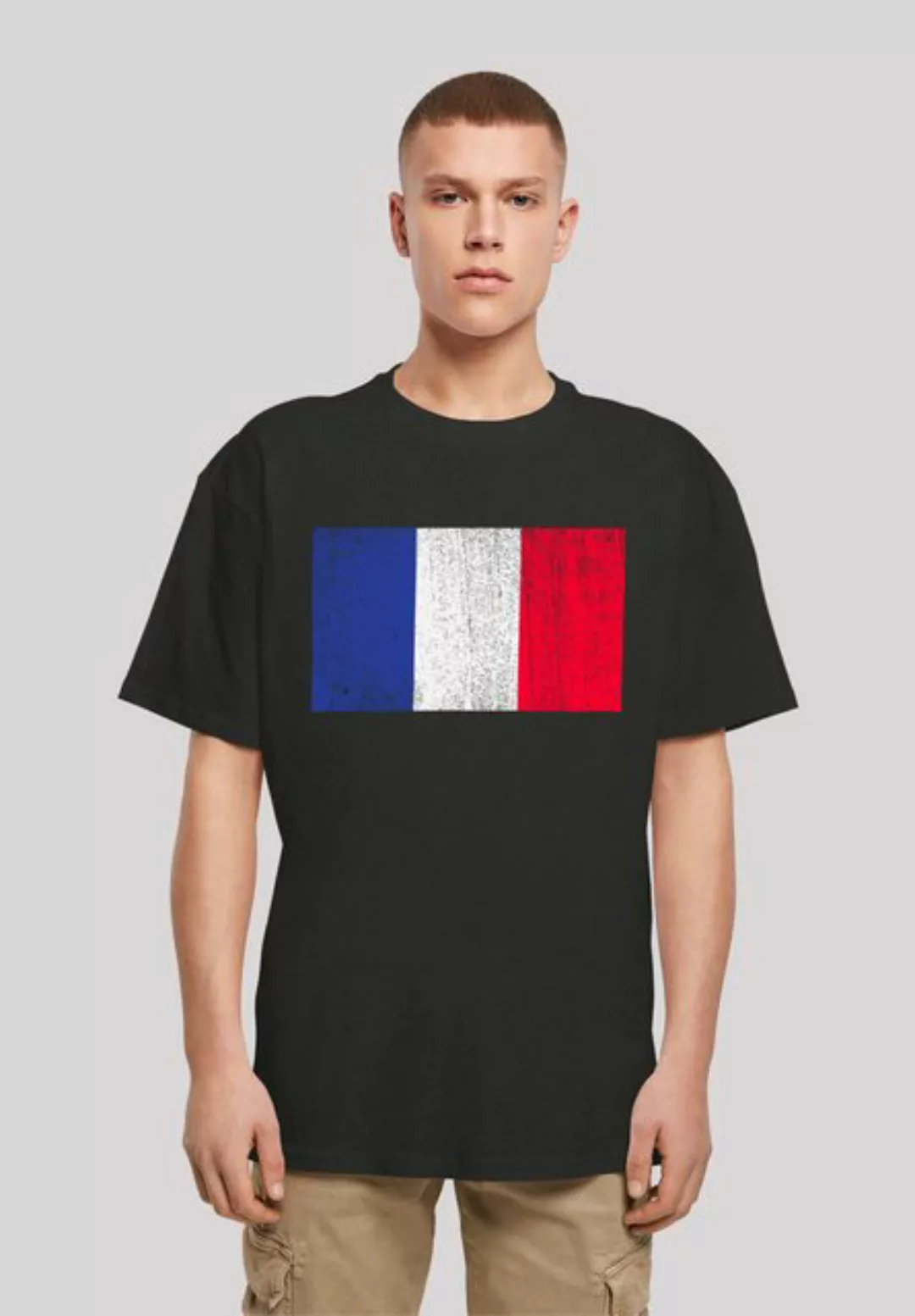 F4NT4STIC T-Shirt "France Frankreich Flagge distressed", Print günstig online kaufen