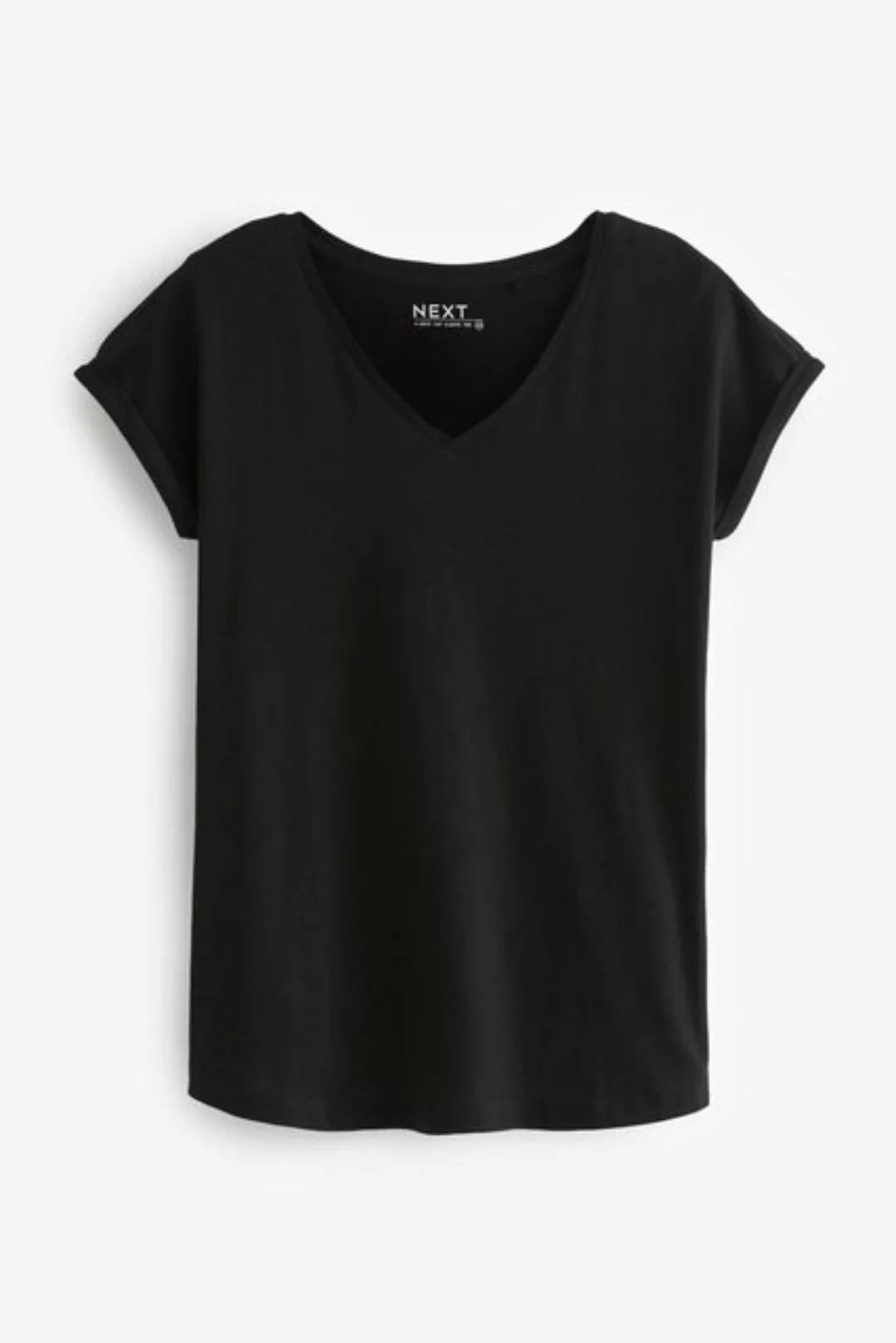 Next T-Shirt T-Shirt mit V-Ausschnitt Flügelärmel (1-tlg) günstig online kaufen
