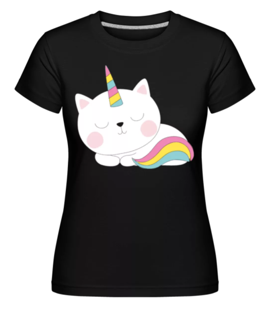 Schlafende Einhorn Katze · Shirtinator Frauen T-Shirt günstig online kaufen