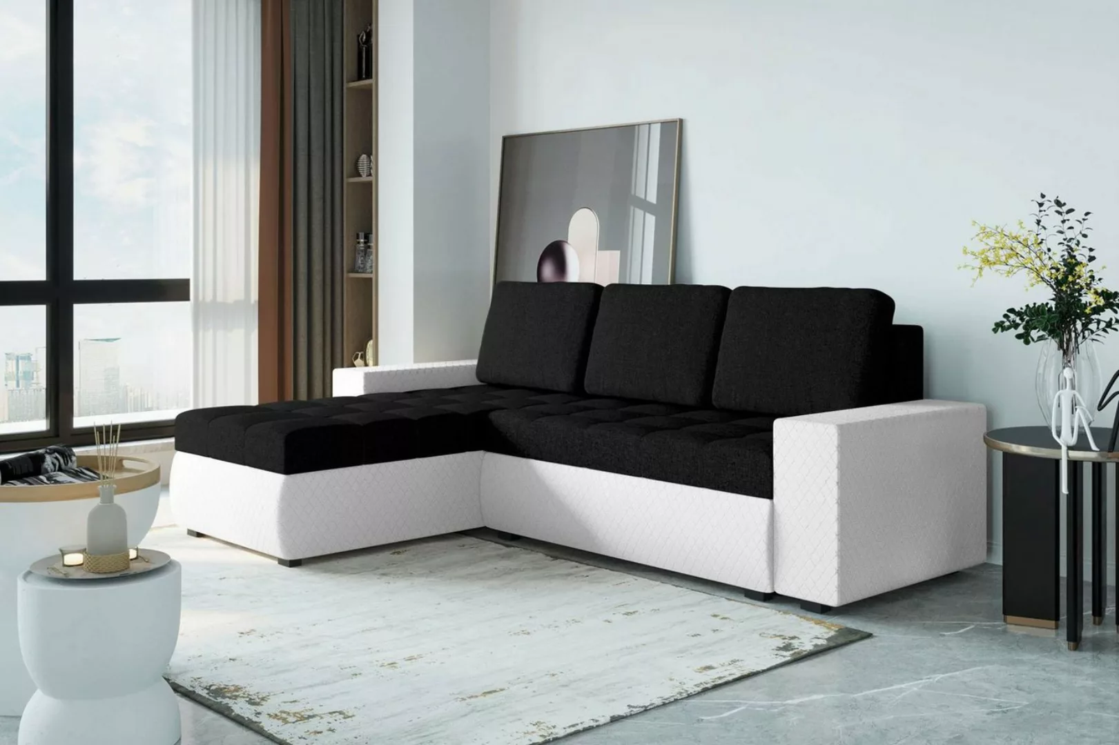 Stylefy Ecksofa Miranda, L-Form, Eckcouch, Sofa, Sitzkomfort, mit Bettfunkt günstig online kaufen