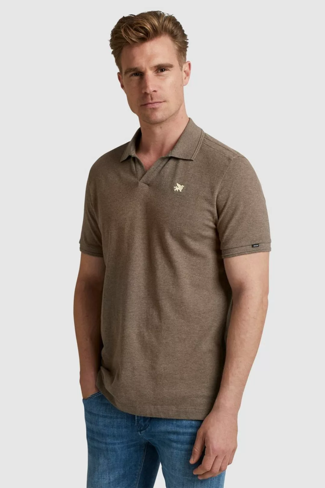 Vanguard Poloshirt Piqué Braun - Größe M günstig online kaufen