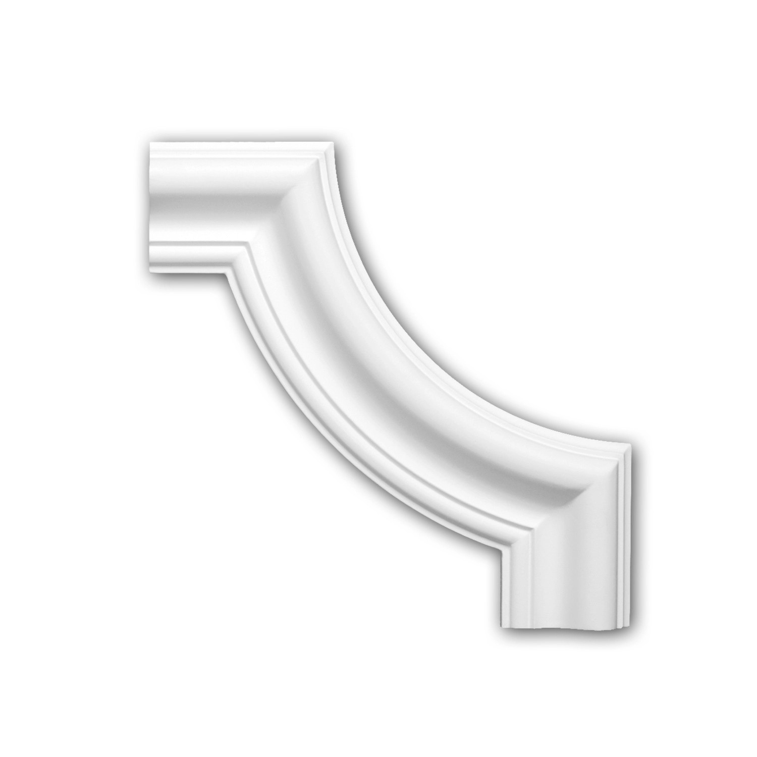 PROFHOME 152302 Eckelement für Wandleiste Zierelement dekoratives Element 2 günstig online kaufen