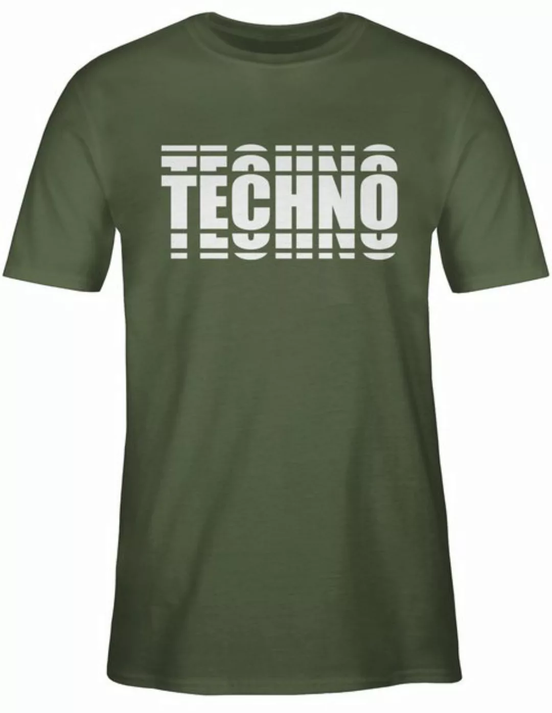 Shirtracer T-Shirt Techno Festival Outfit Geschenk Musik Disco Party Techno günstig online kaufen