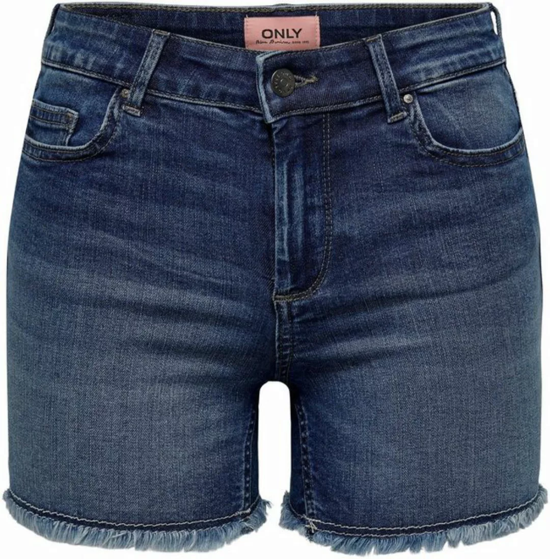 ONLY Jeansshorts Shorts kurze Denim Jeans Shorts Knopf und Reißverschluss 7 günstig online kaufen