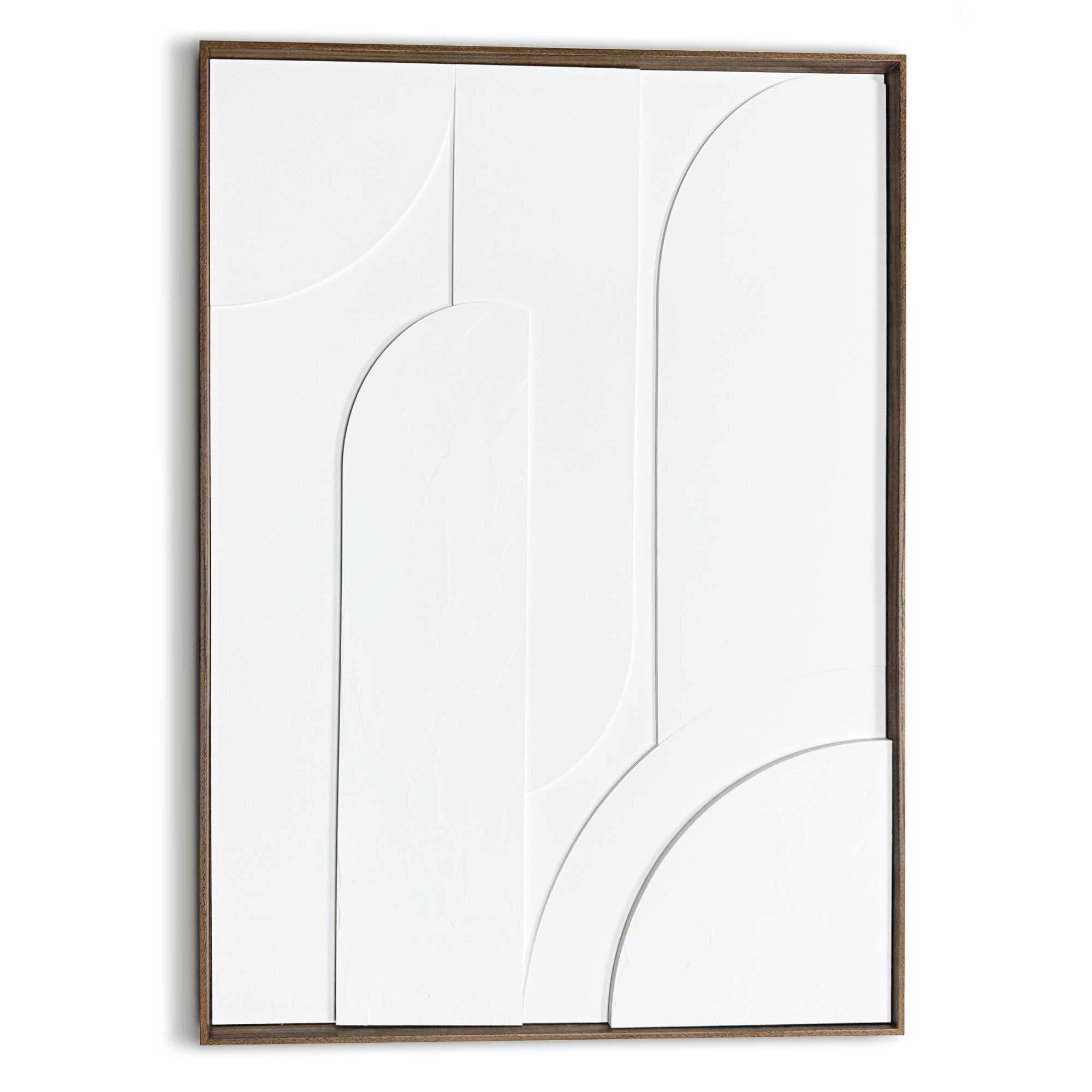 Reinders Wandbild "Layered Geometrics", Wohnzimmer - Weiß - MDF - Abstrakt günstig online kaufen