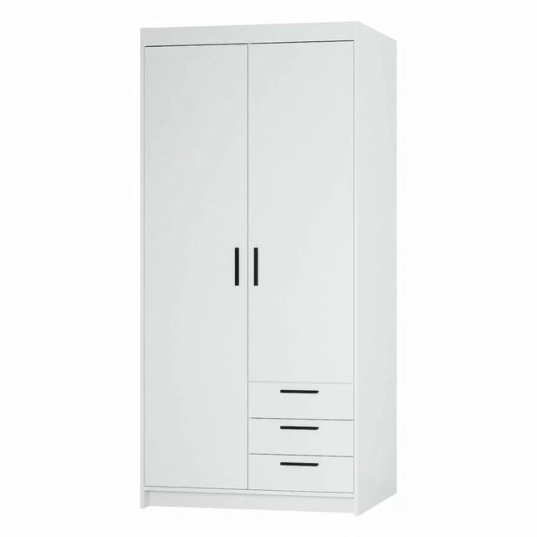 Furnix Kleiderschrank Eliza 90 cm Garderobe-Schrank mit drei Schubladen ohn günstig online kaufen