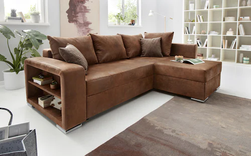 COLLECTION AB Ecksofa "John L-Form", inklusive Bettfunktion und Bettkasten günstig online kaufen