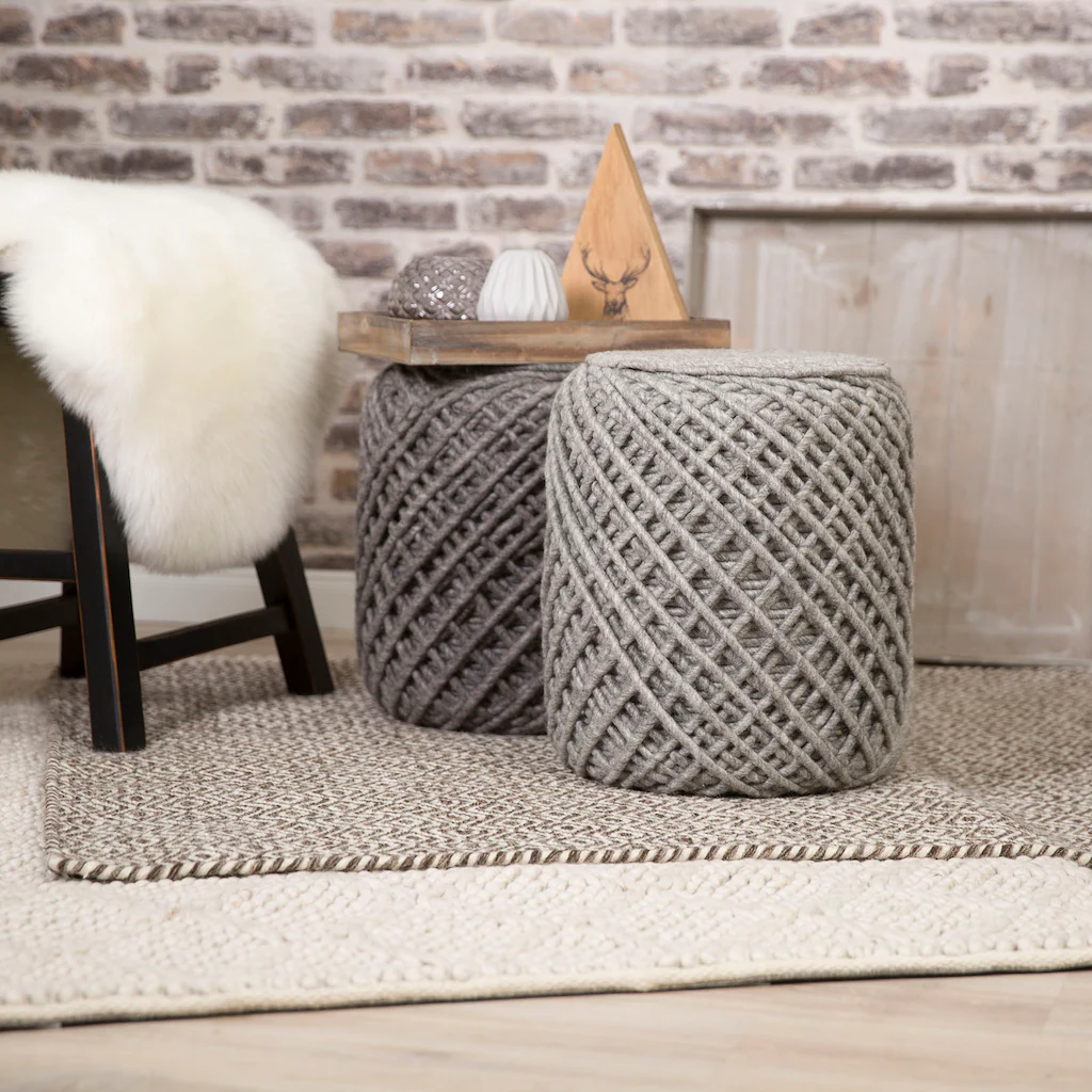 40x40 Teppich Pouf Royal 888 von Obsession silver günstig online kaufen
