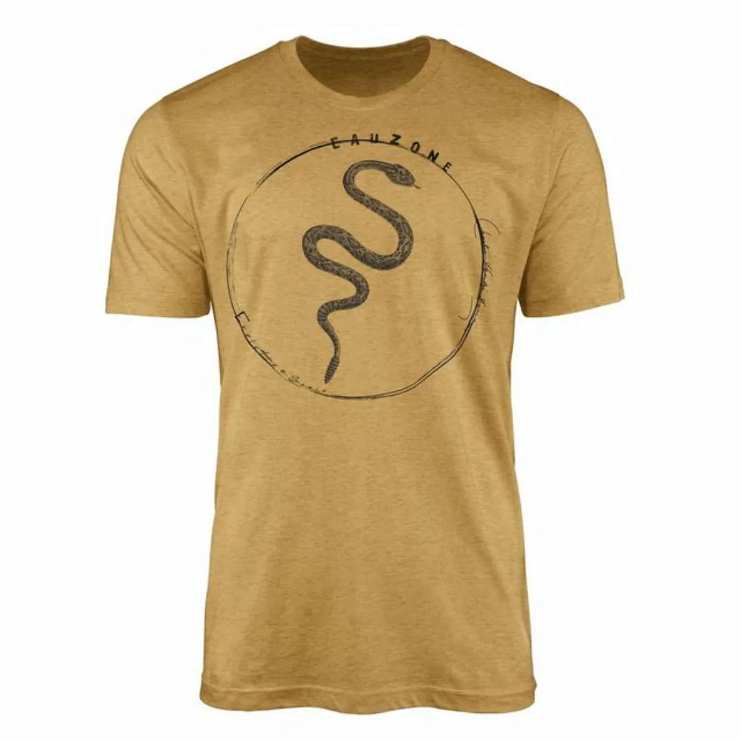 Sinus Art T-Shirt Evolution Herren T-Shirt Klapperschlange günstig online kaufen