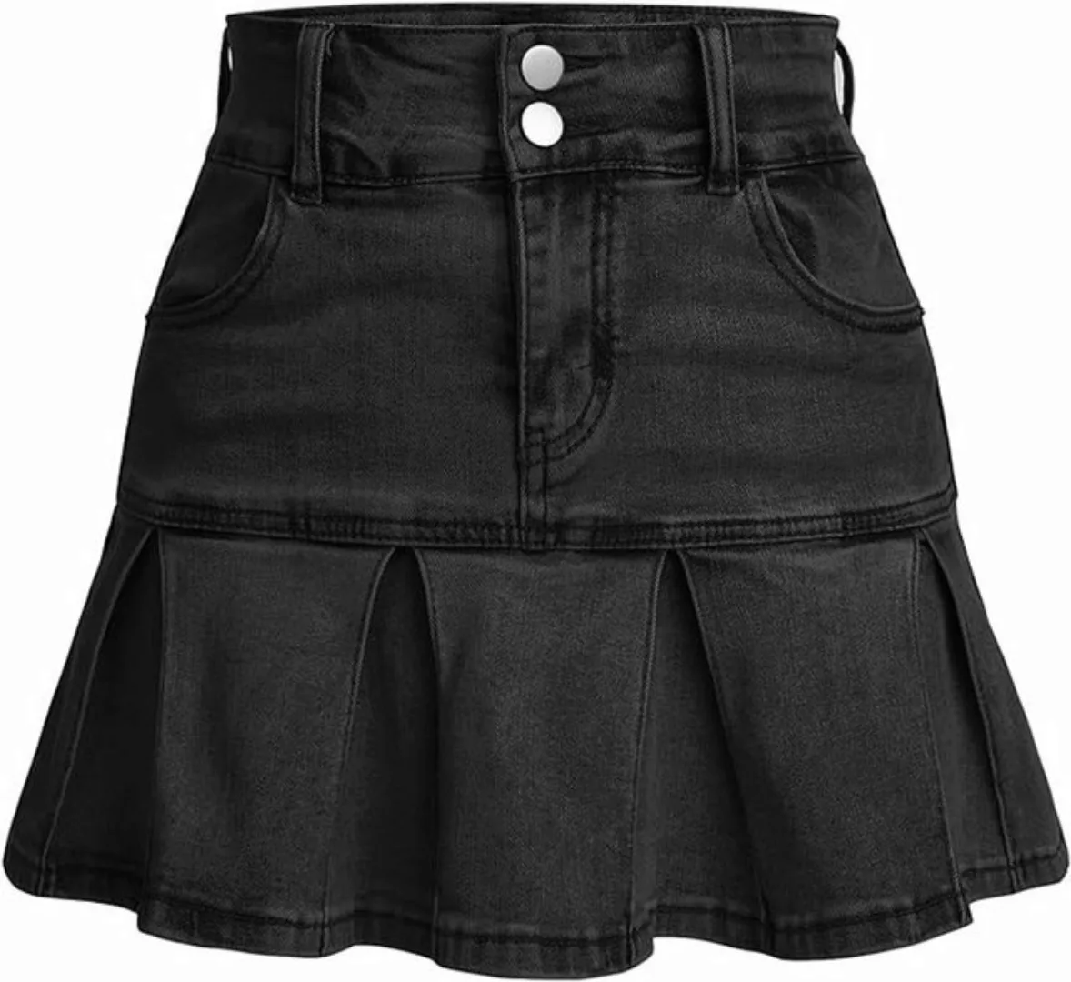 FIDDY Minirock Damen-Jeans-Minirock mit hoher Taille, schmal, lässig günstig online kaufen
