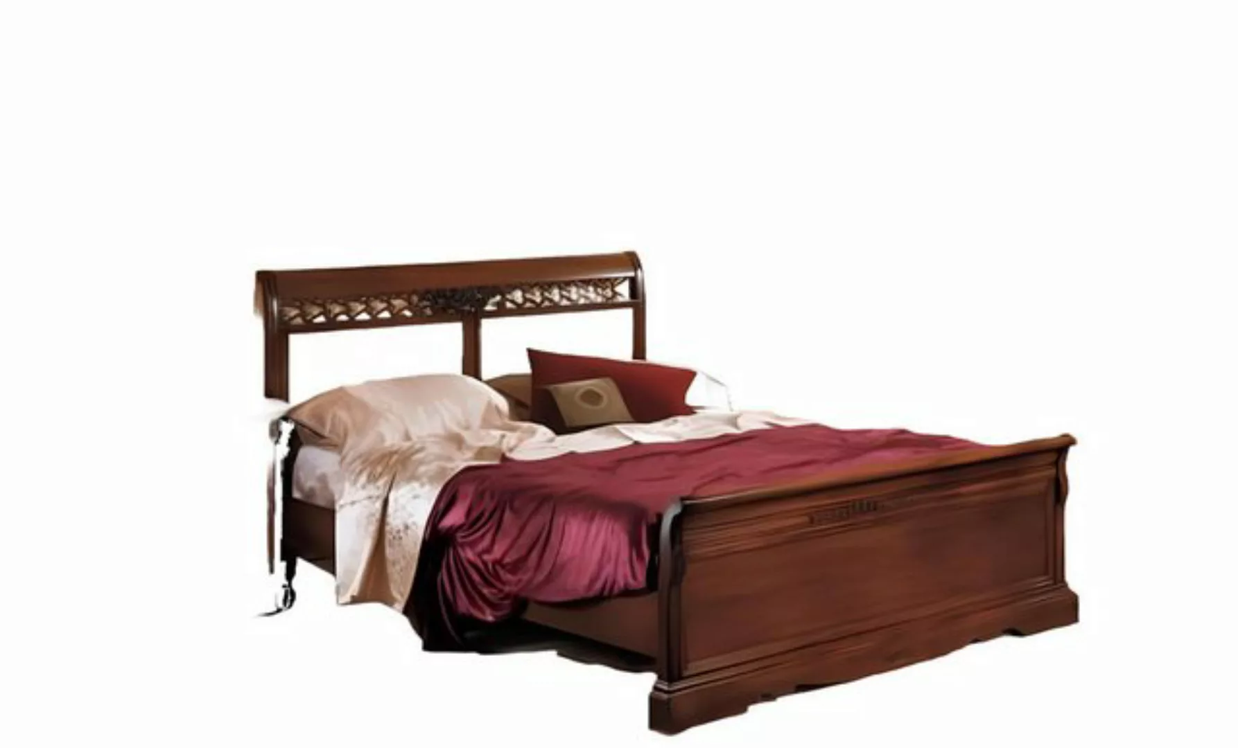 JVmoebel Holzbett Bett Doppelbett Holzbett Möbel Massivholz Schlafzimmer De günstig online kaufen