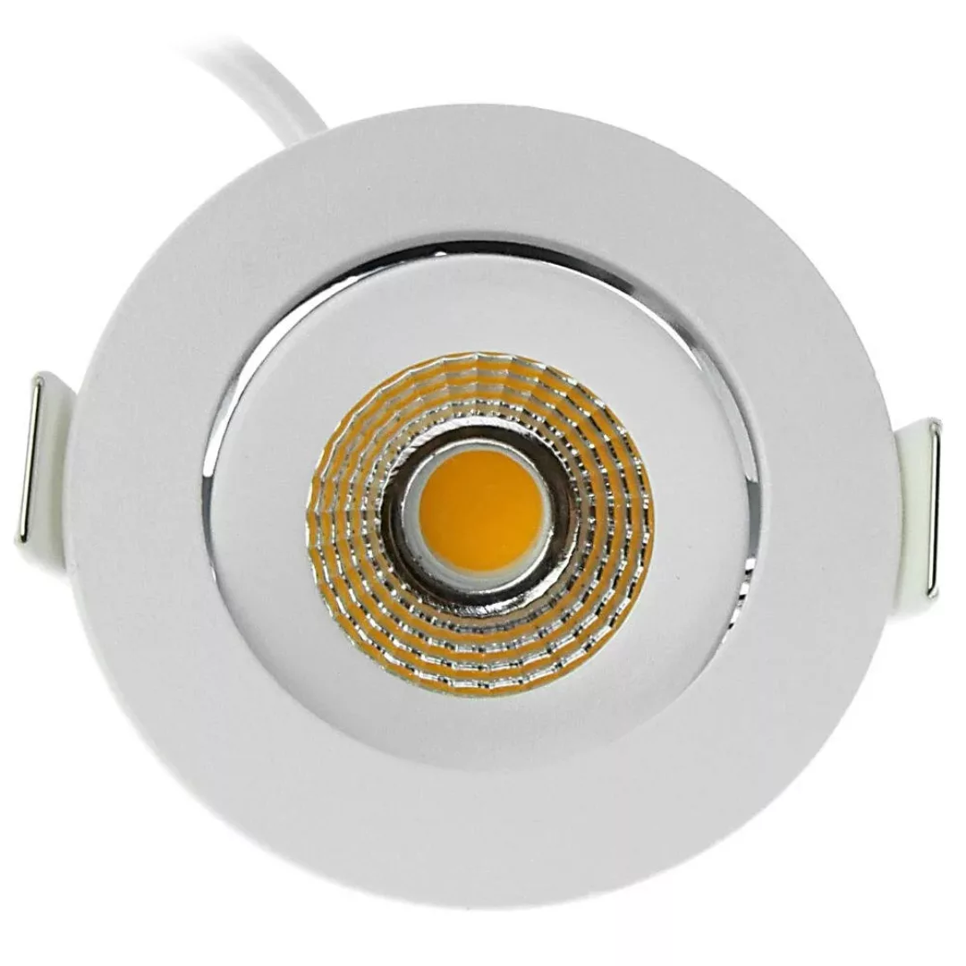 LED Einbaustraler 2700K in Weiß 5W 450lm IP54 günstig online kaufen