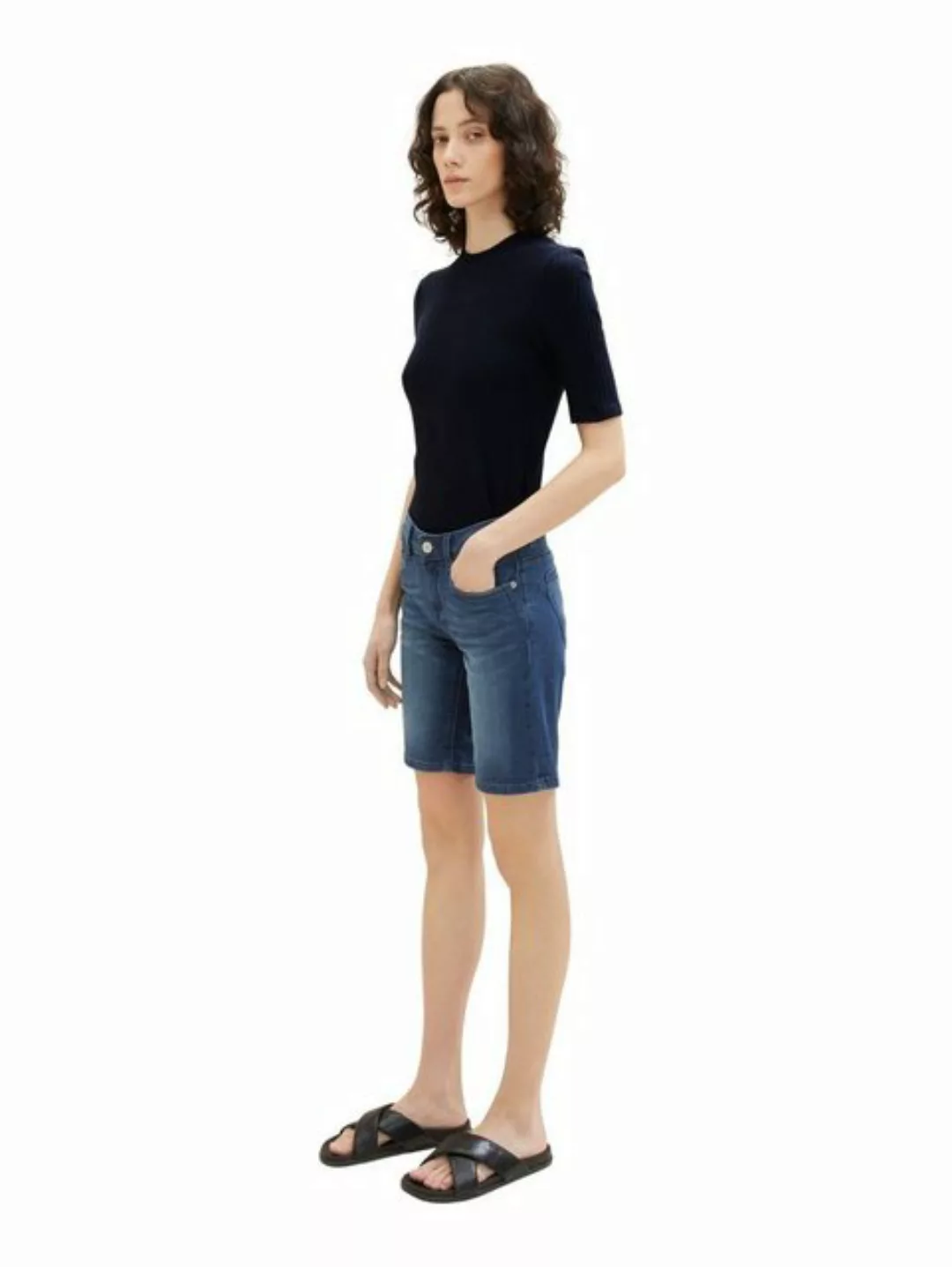 TOM TAILOR Jeansshorts Bermuda Shorts ALEXA SLIM 5343 in Dunkelblau günstig online kaufen