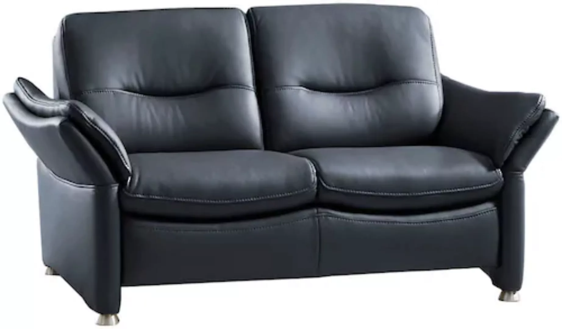 HUKLA 2-Sitzer "Ledersofa, Breite 164 cm", aus Leder, optional Kopfstütze u günstig online kaufen