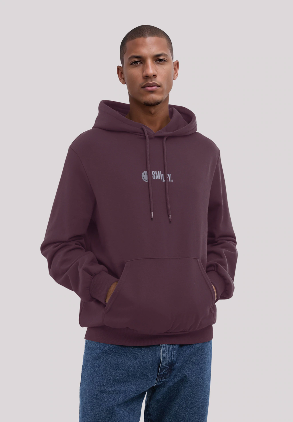 F4NT4STIC Kapuzenpullover "SMILEY white Bestickt", Premium Qualität günstig online kaufen