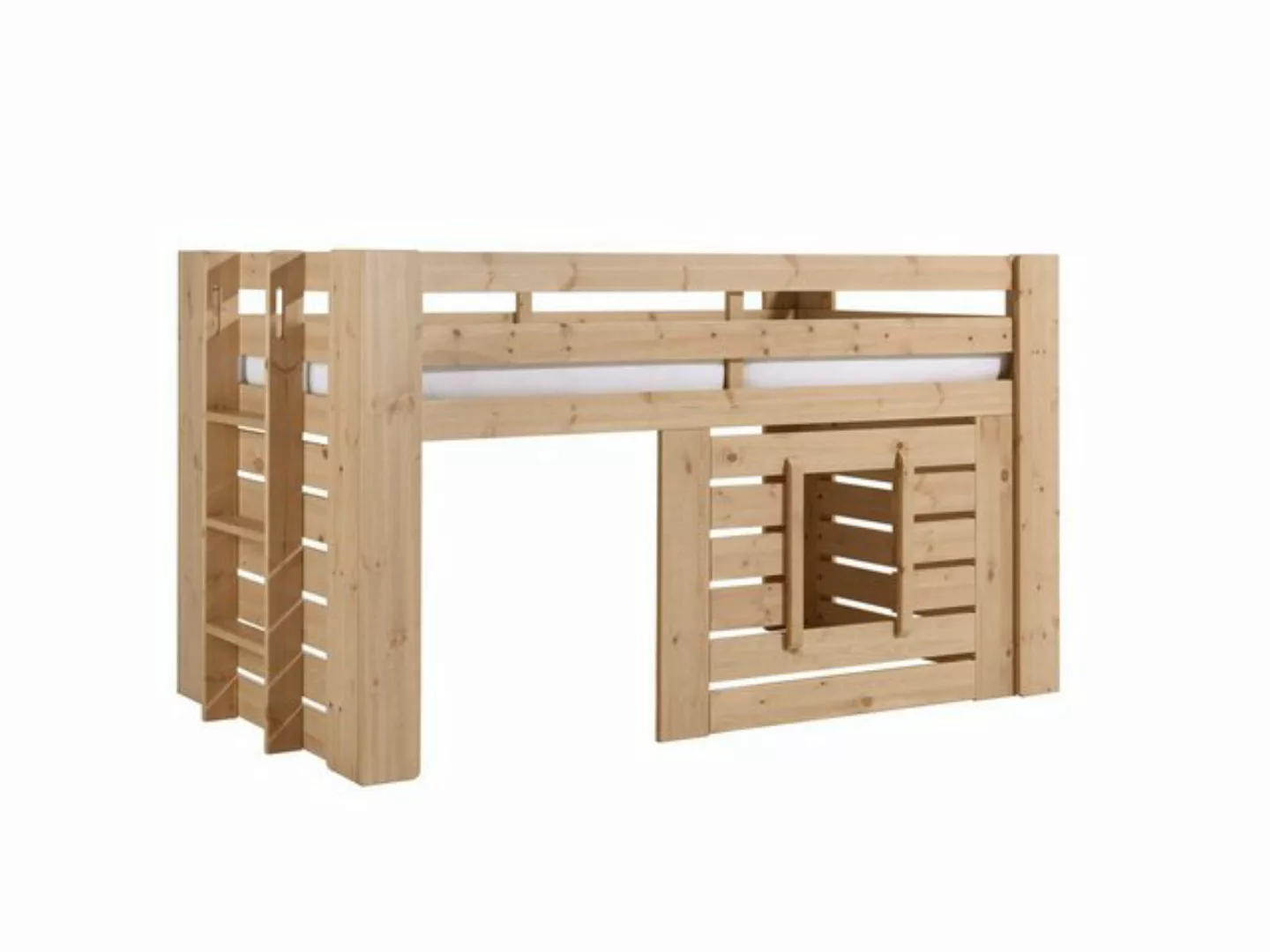 58 aufm Kessel Bettgestell Hüttenbett Katha 215x97x115 Kinderbett Spielbett günstig online kaufen