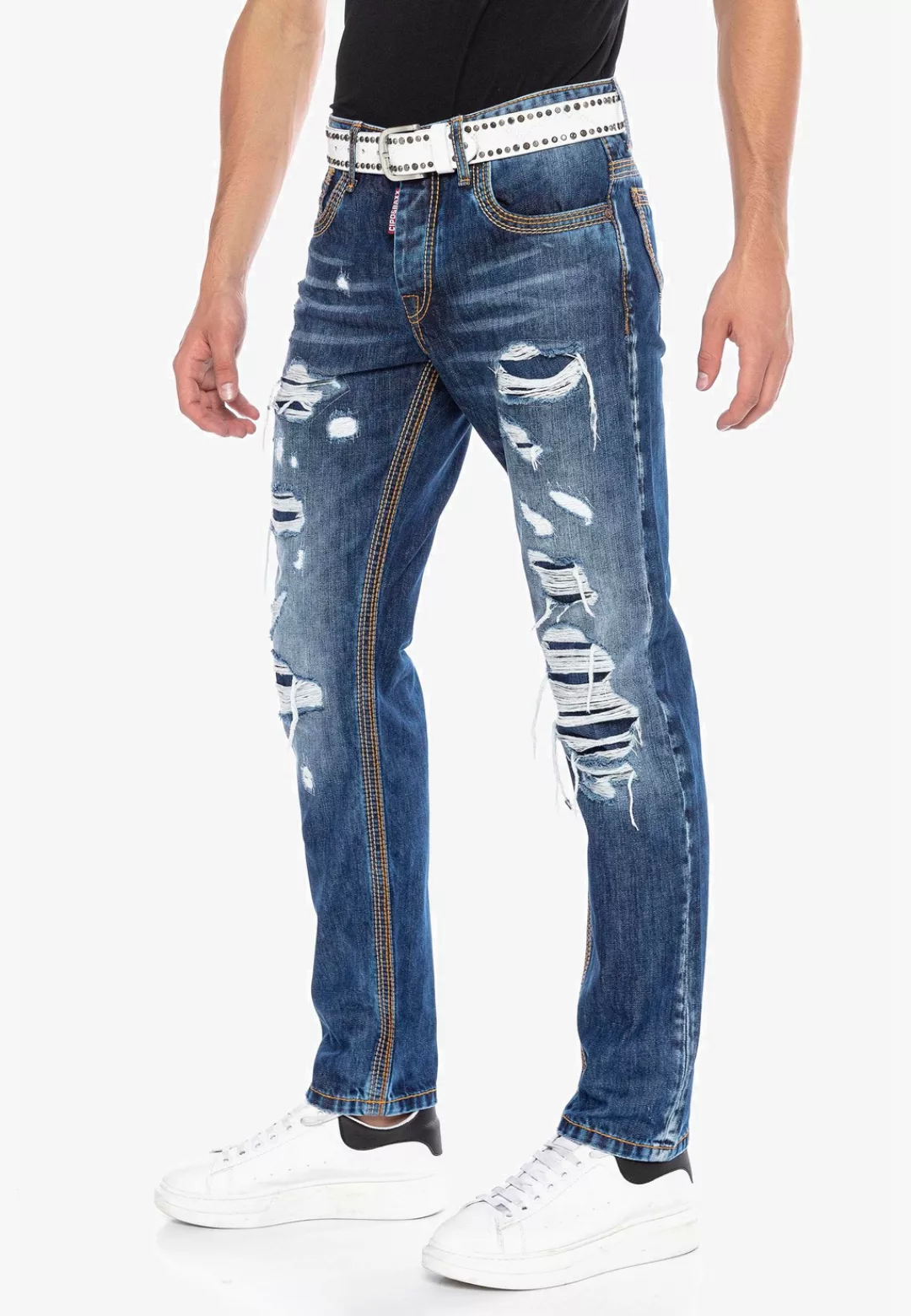 Cipo & Baxx Straight-Jeans, im coolen Destroyed-Look günstig online kaufen