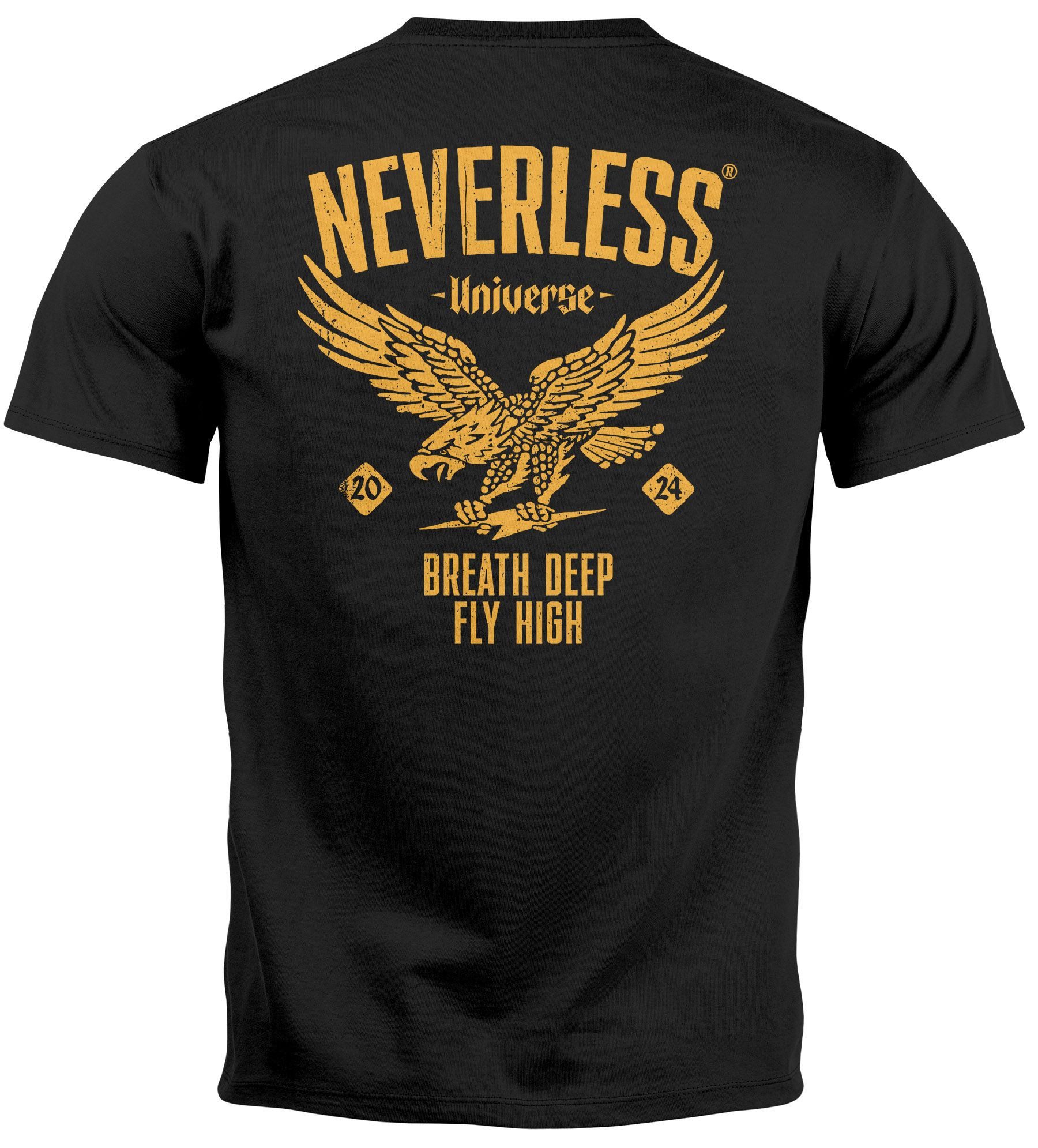 Neverless Print-Shirt Herren T-Shirt Backprint Herren günstig online kaufen
