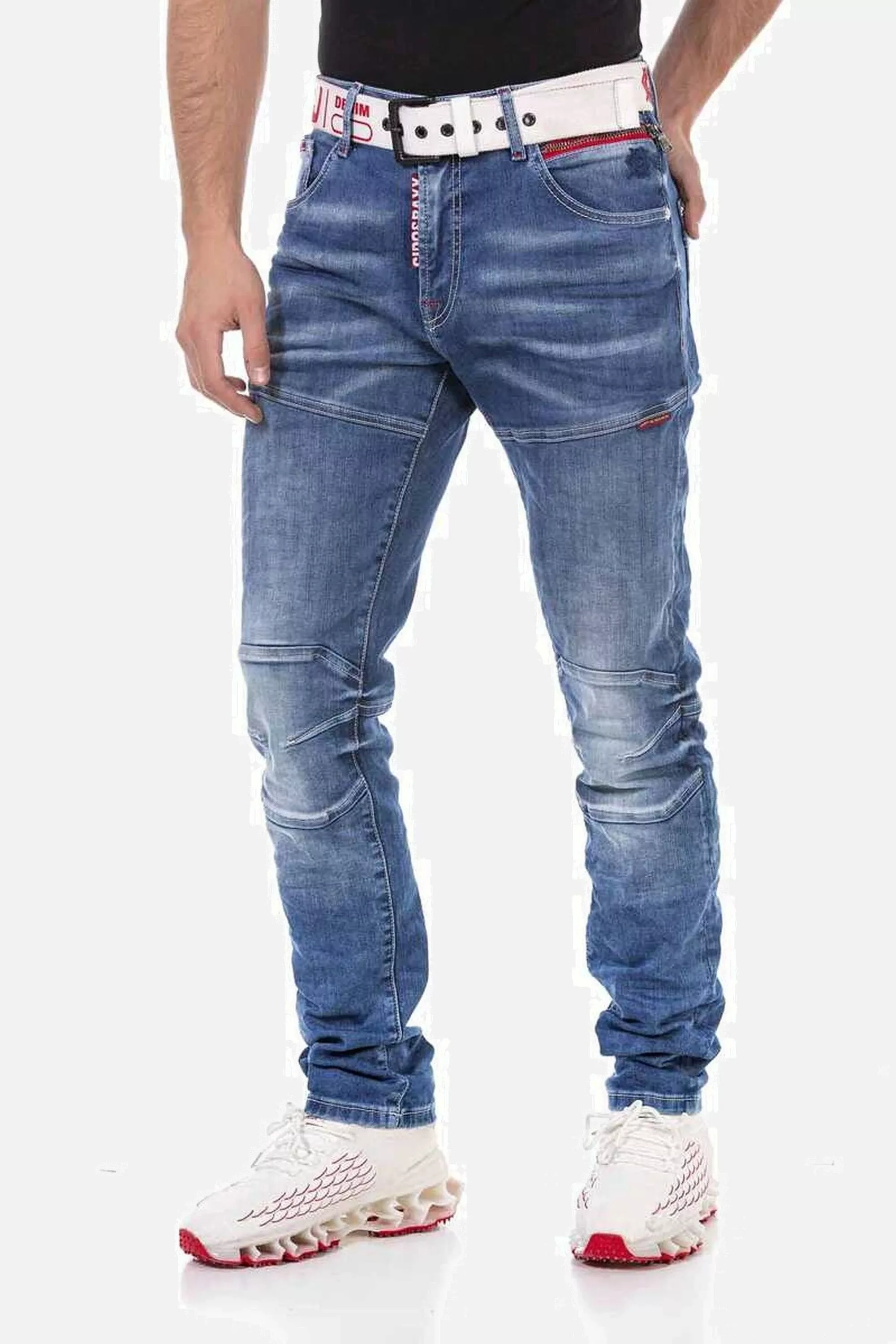 Cipo & Baxx 5-Pocket-Jeans "Jeans", mit trendigen Ziernähten, CD698 günstig online kaufen