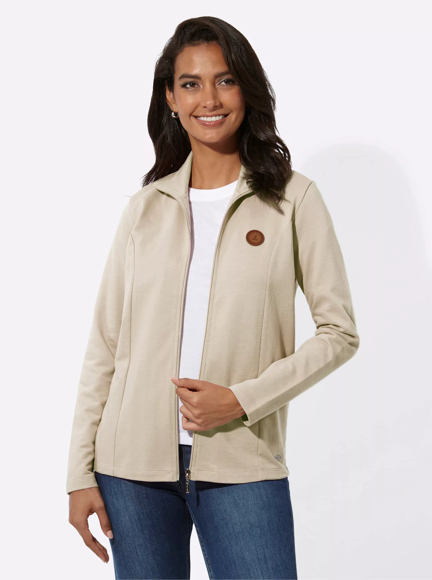 Casual Looks Shirtjacke "Sweatjacke" günstig online kaufen