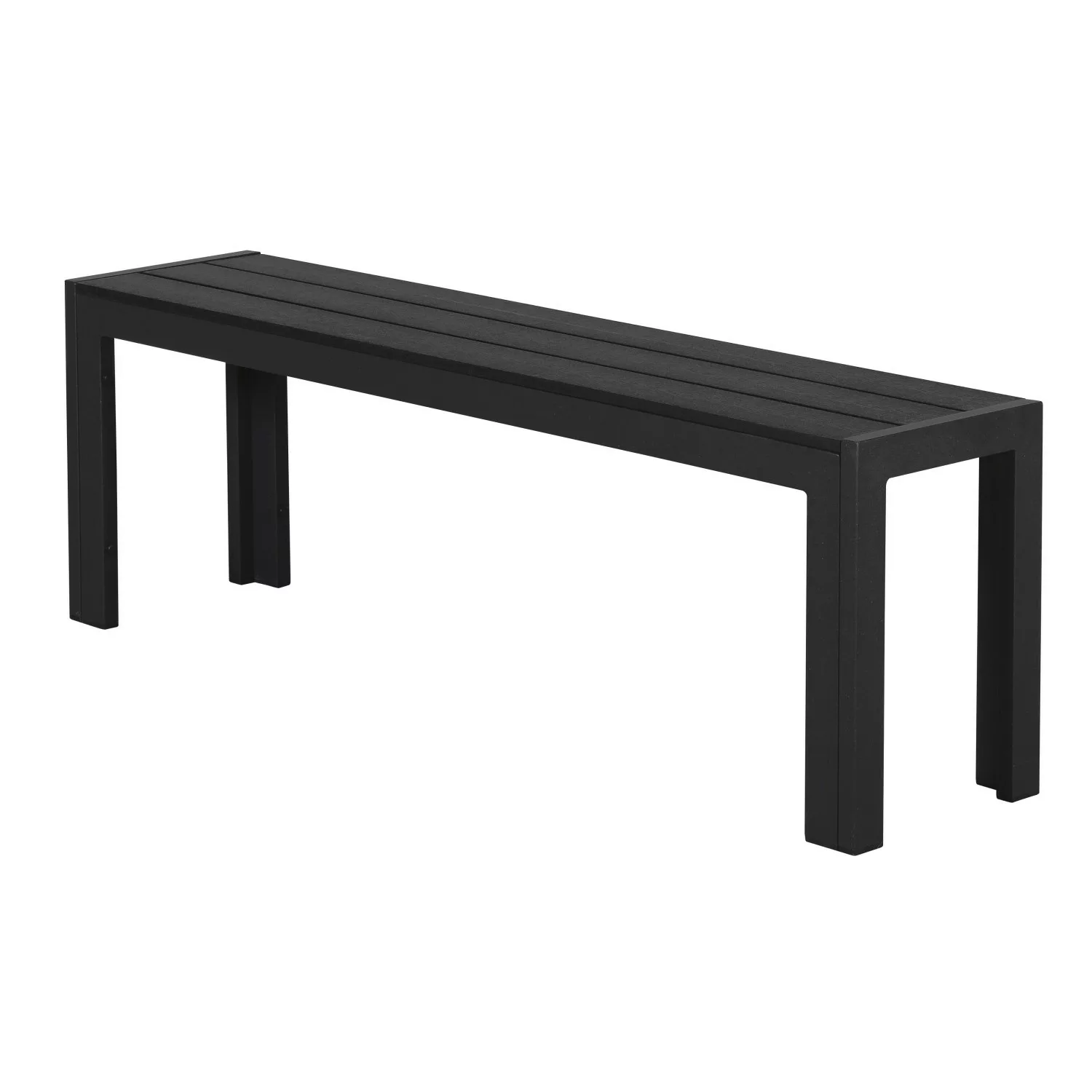 ebuy24 Ikky Gartenbank 132 cm Schwarz Schwarz günstig online kaufen