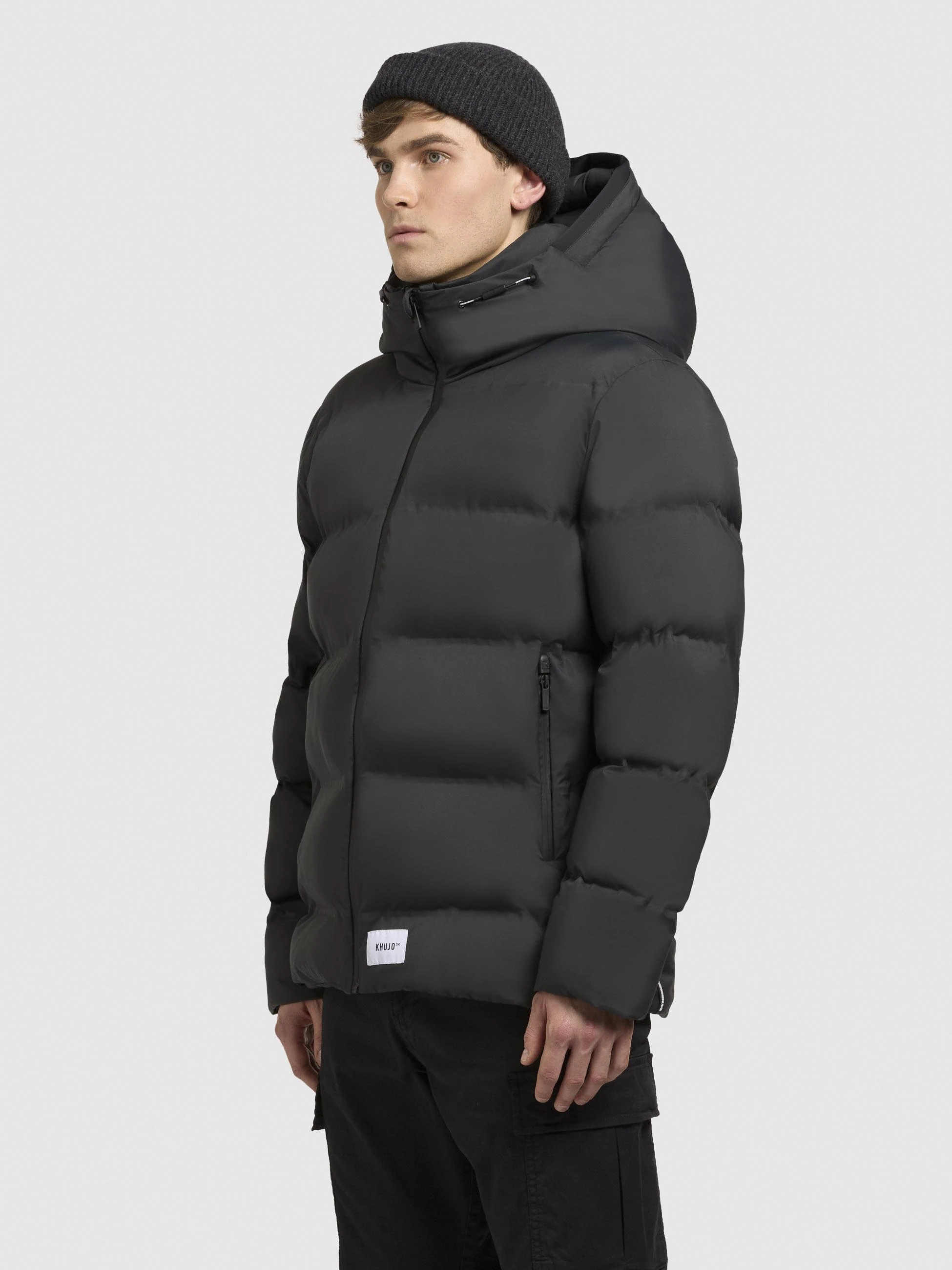 khujo Steppjacke "Silas2", mit Kapuze, urbane Herren Winterjacke mit großer günstig online kaufen