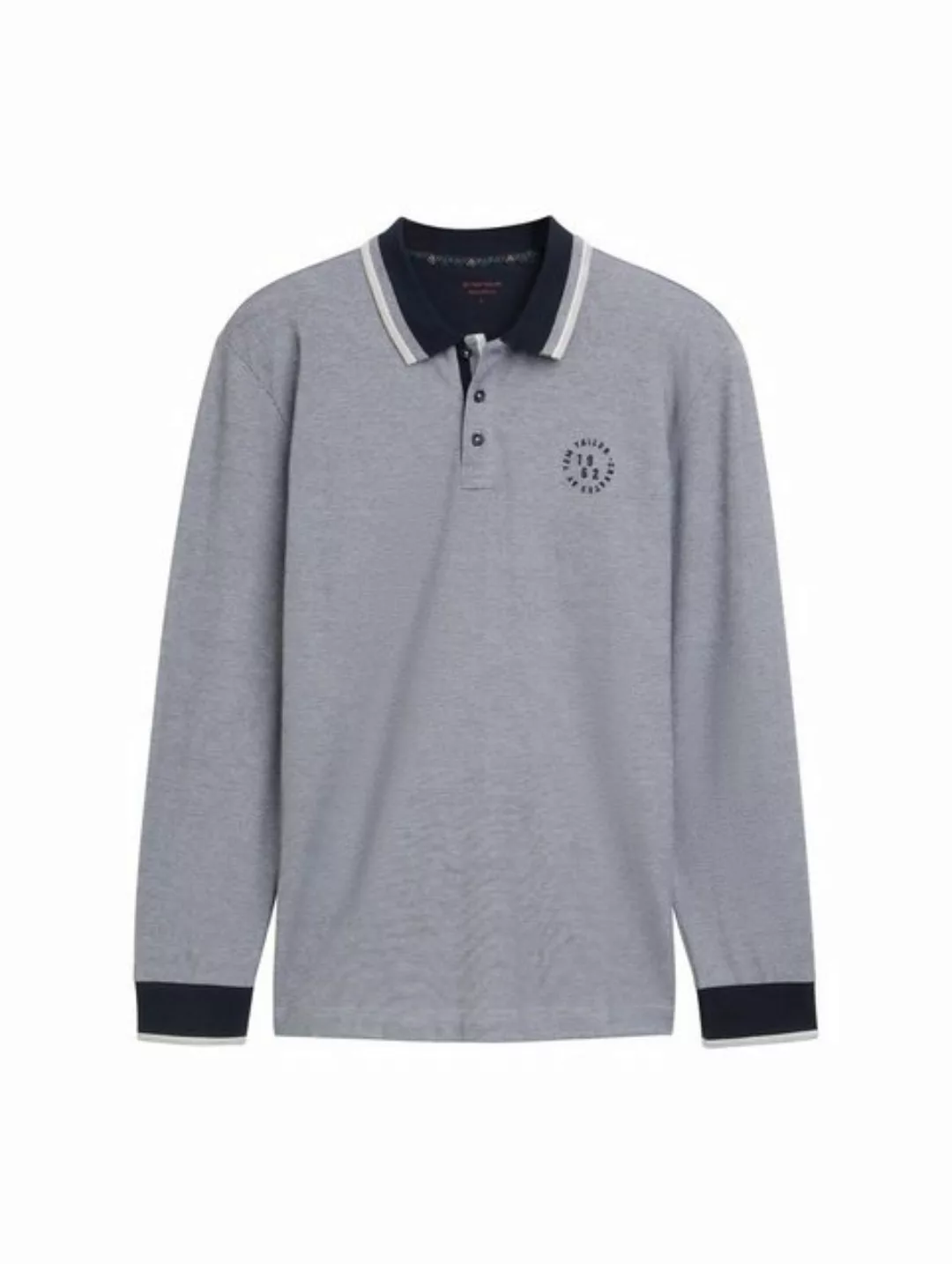 TOM TAILOR Langarm-Poloshirt Langarm Poloshirt mit Stickerei günstig online kaufen