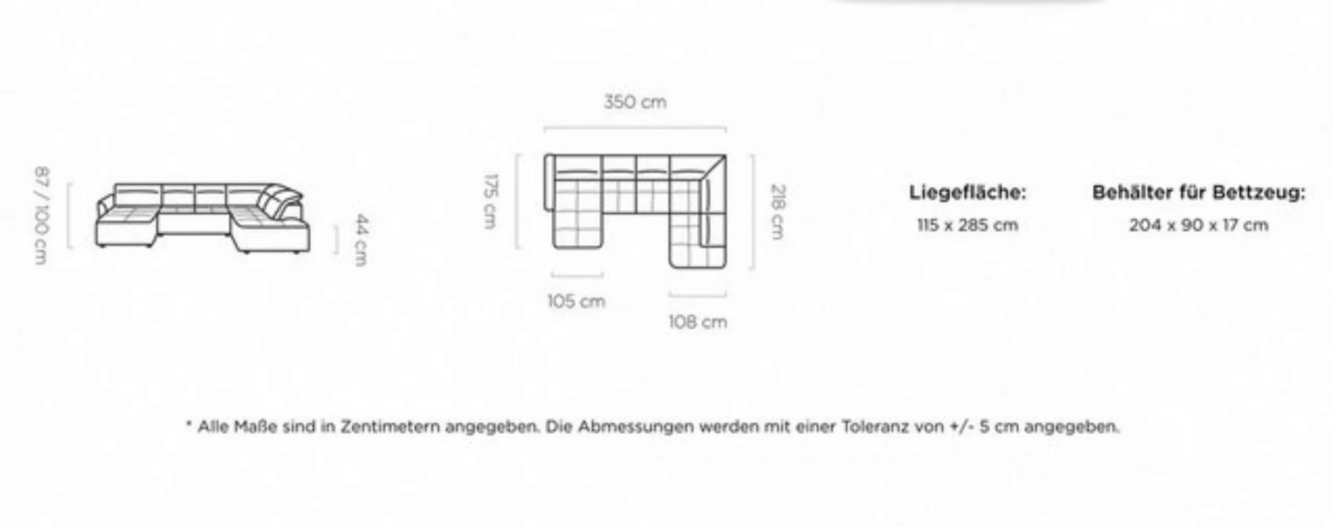 WOHNKLUSIV Wohnlandschaft Wohnlandschaft RIVA elektrische Sitztiefenverstel günstig online kaufen