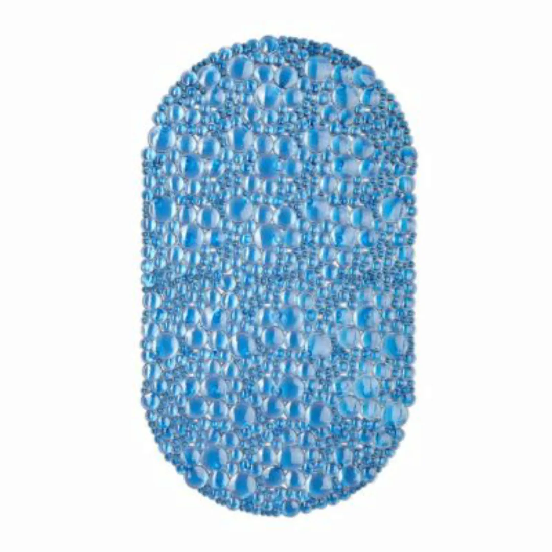 relaxdays Badewannenmatte oval blau günstig online kaufen