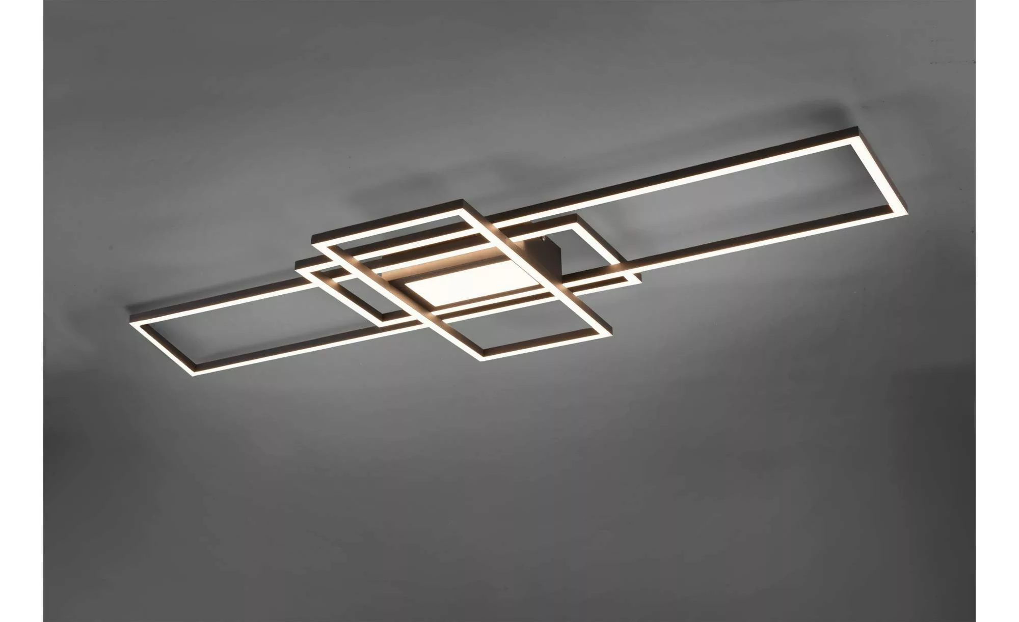Trio LED-Deckenleuchte Irvine 105 cm x 42 cm Anthrazit günstig online kaufen