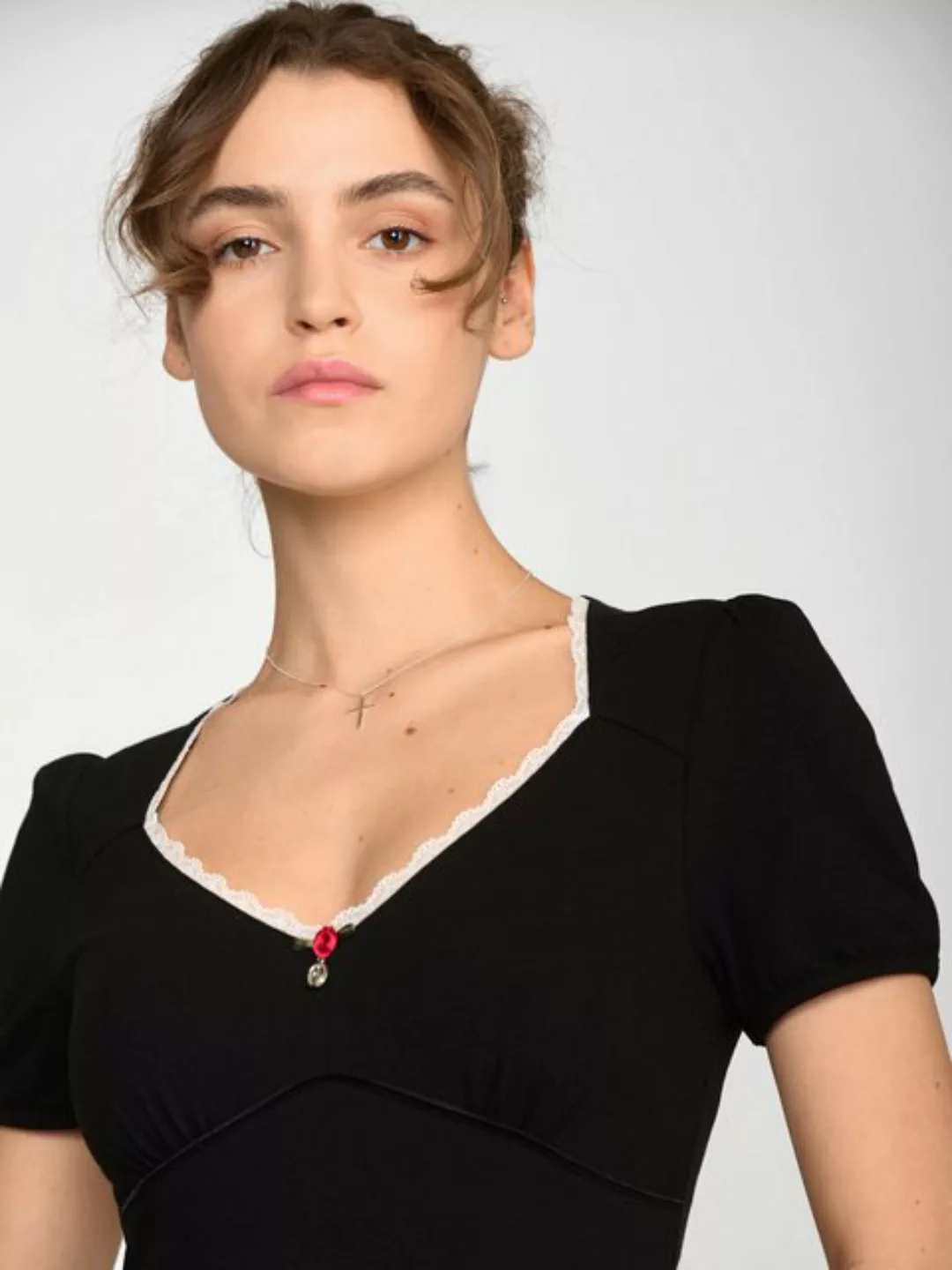 Vive Maria Summer Lolita Damen T-Shirt schwarz günstig online kaufen