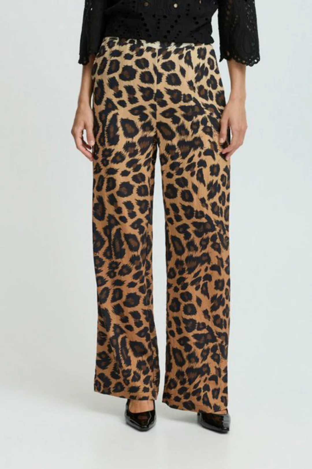 b.young Stoffhose BYHINVA LEOPARD PANTS modische Stoffhose mit Leo-Alloverp günstig online kaufen