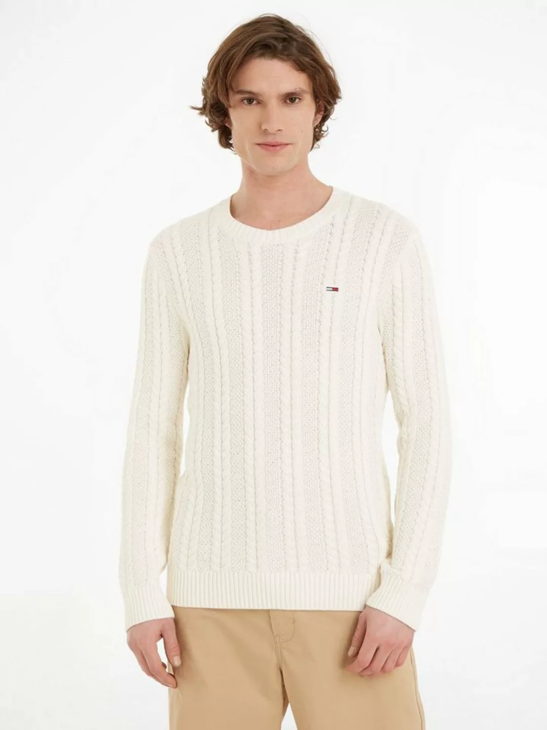 Tommy Jeans Strickpullover TJM REG CABLE SWEATER günstig online kaufen