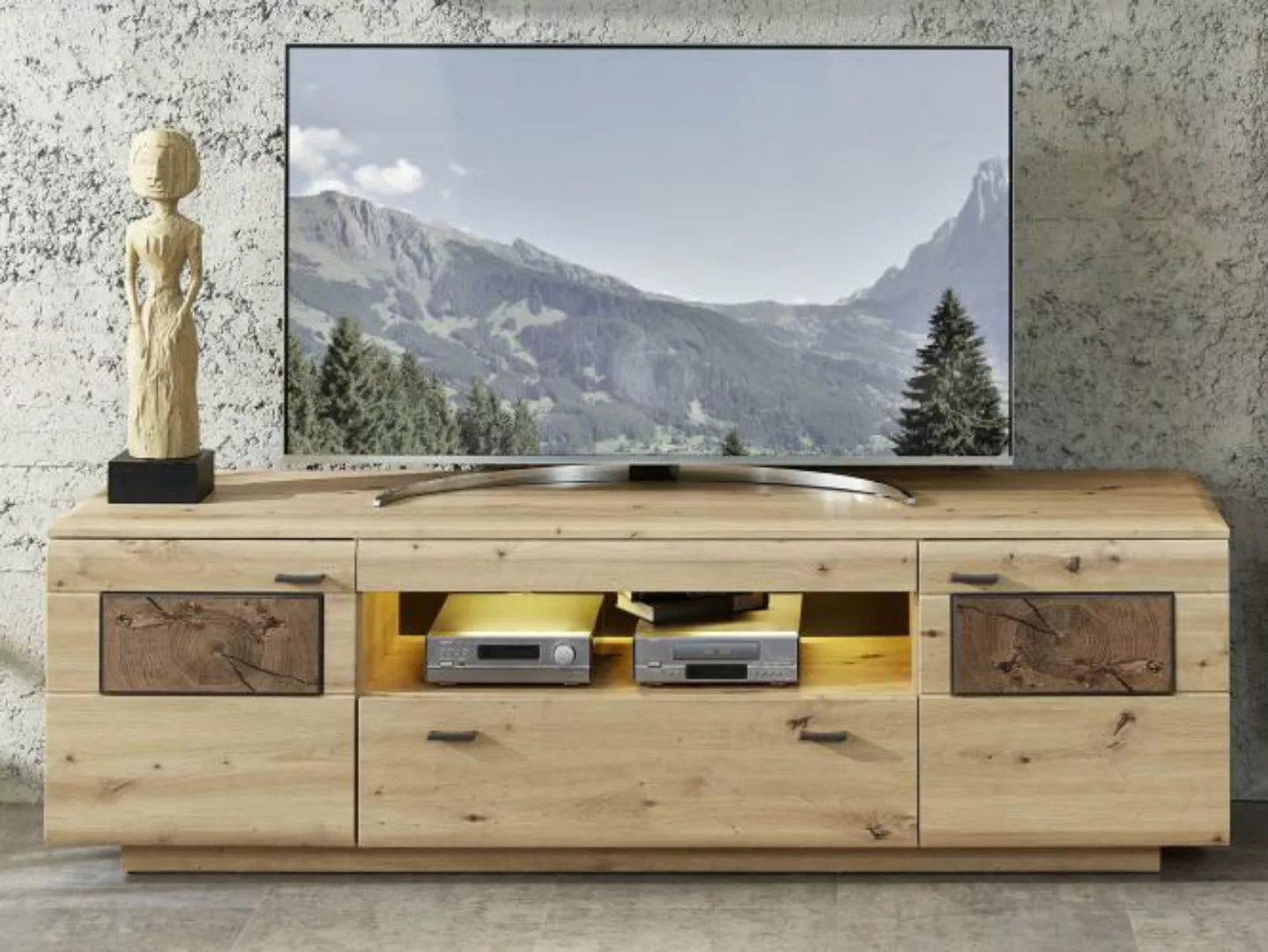 TV-Unterteil 190cm MADERA von Wohn-Concept Artisan Eiche / Hirnholz günstig online kaufen
