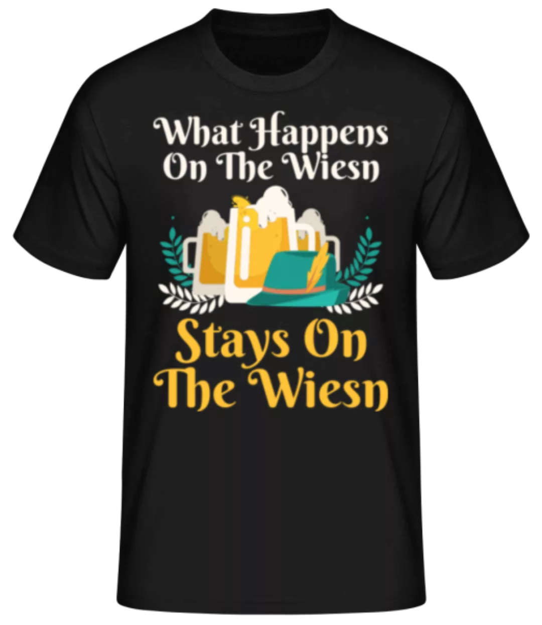 What Happens On The Wiesn · Männer Basic T-Shirt günstig online kaufen