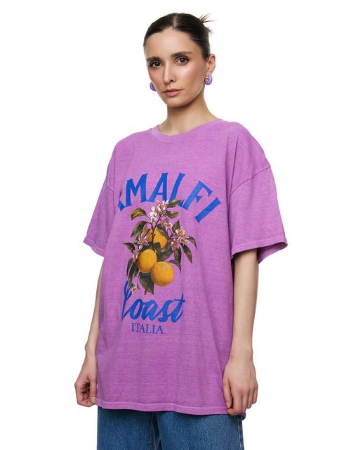 Worldclassca T-Shirt Worldclassca Oversized Print Amalfi Coast T-Shirt Somm günstig online kaufen