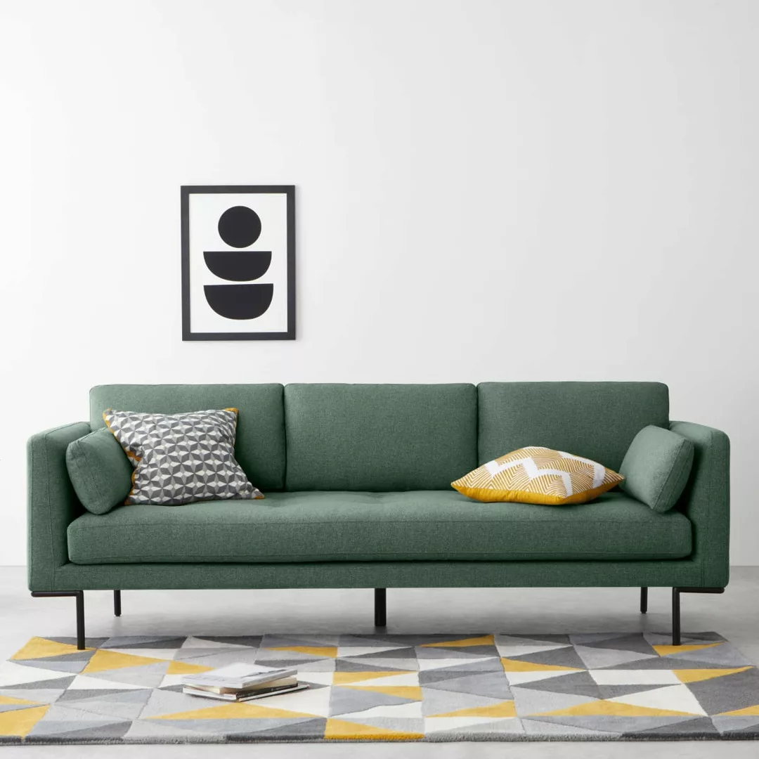 Harlow 3-Sitzer Sofa, Darbygruen - MADE.com günstig online kaufen