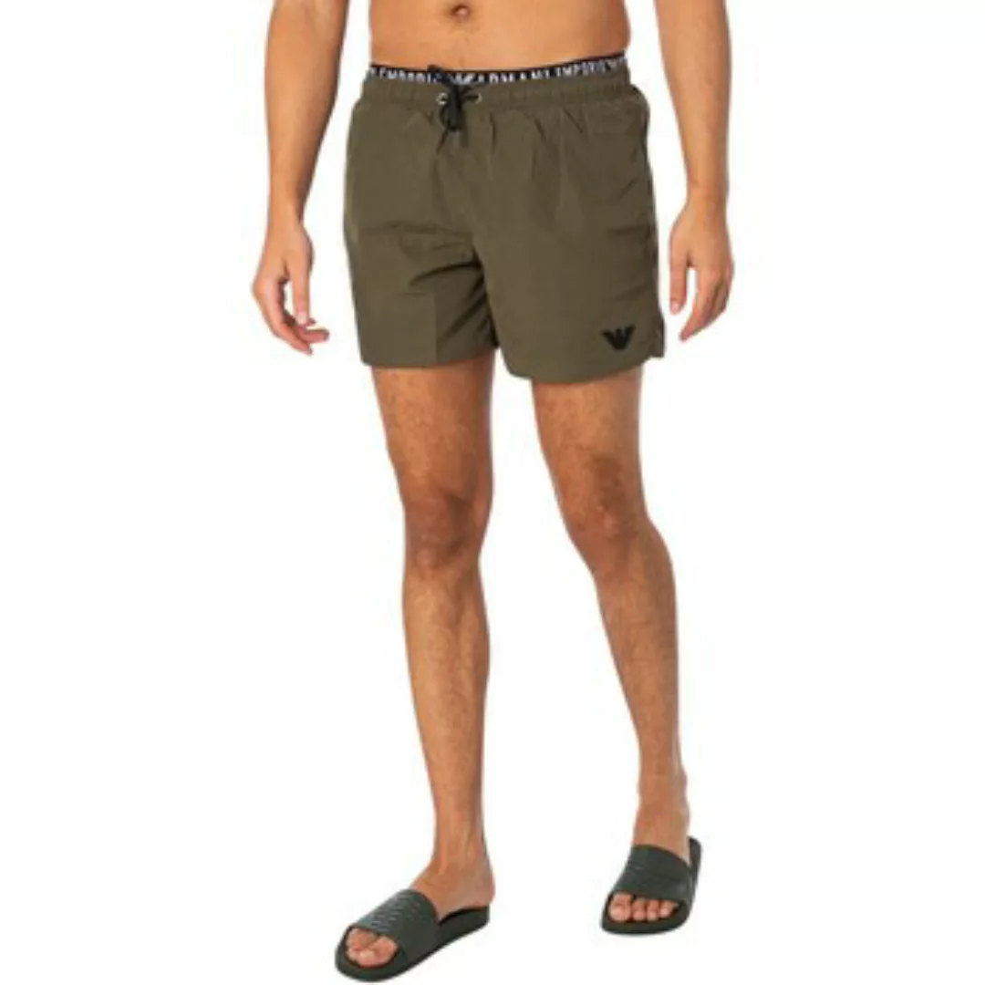 Emporio Armani  Badeshorts Bundhose Mit Doppeltem Bund günstig online kaufen