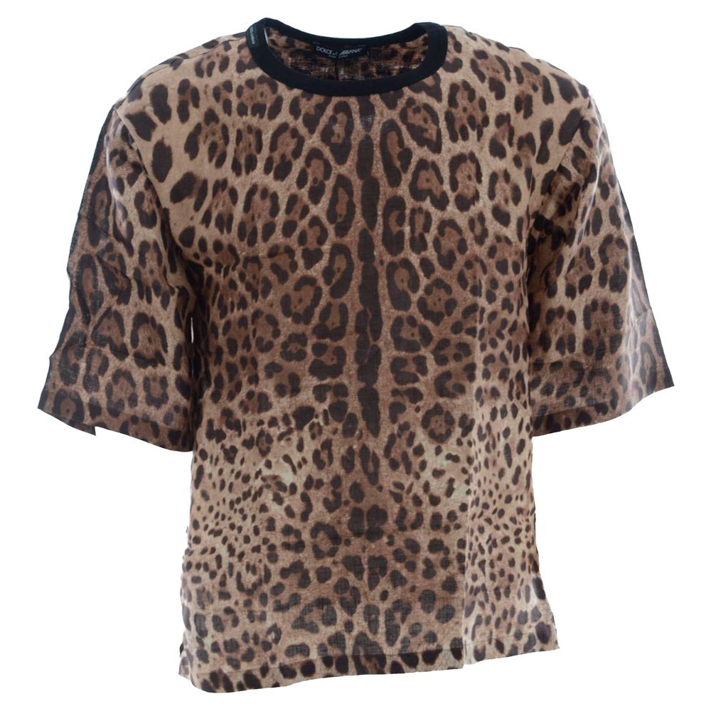 Dolce & Gabbana 738298 Kurzarm Rundhalsausschnitt T-shirt 48 Brown günstig online kaufen