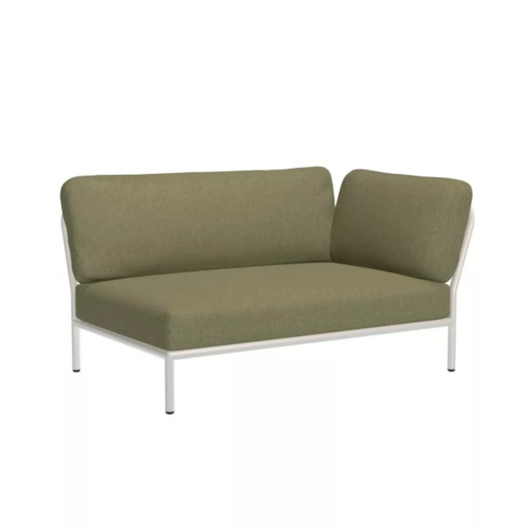 LEVEL Outdoor Sofa Lounge-Modul 2 Blattgrün Weiß Rechts günstig online kaufen
