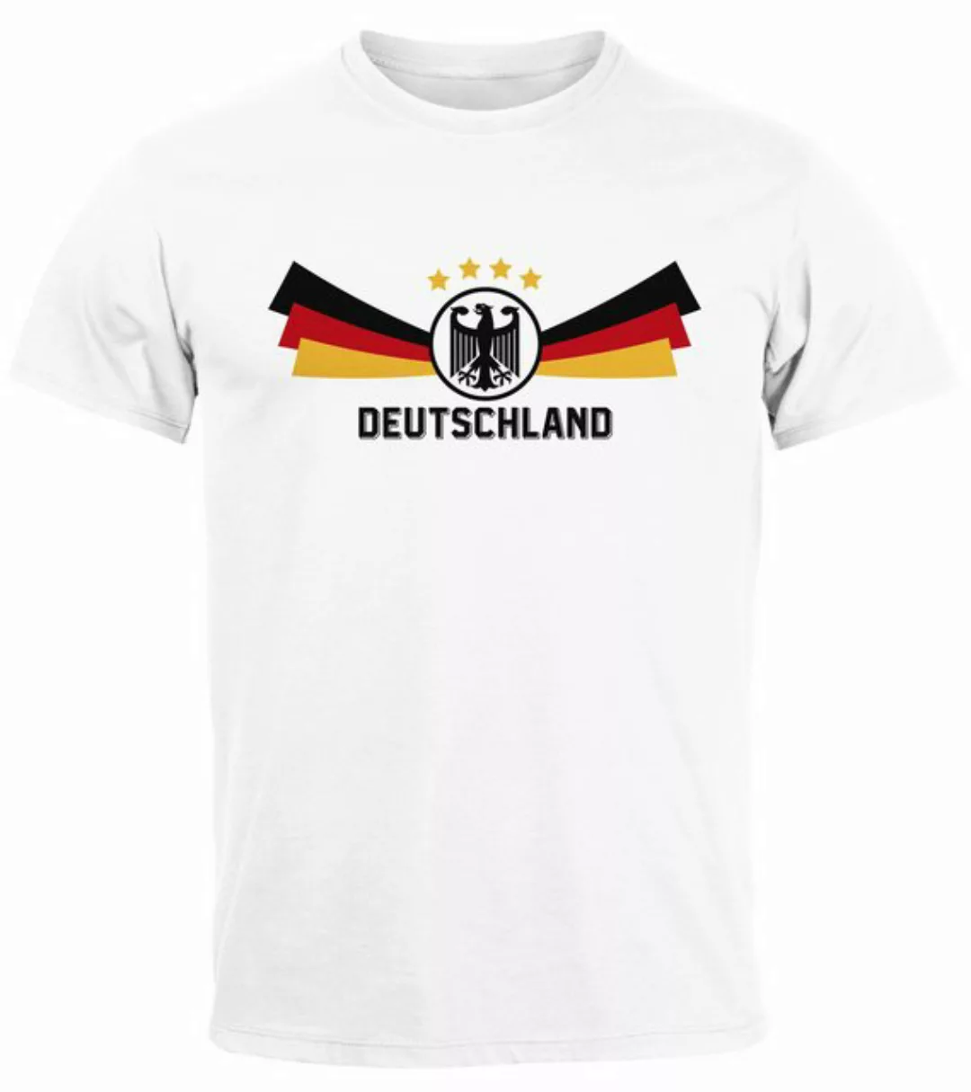 MoonWorks Print-Shirt Herren T-Shirt Deutschland Fußball EM-Shirt 2024 Fans günstig online kaufen