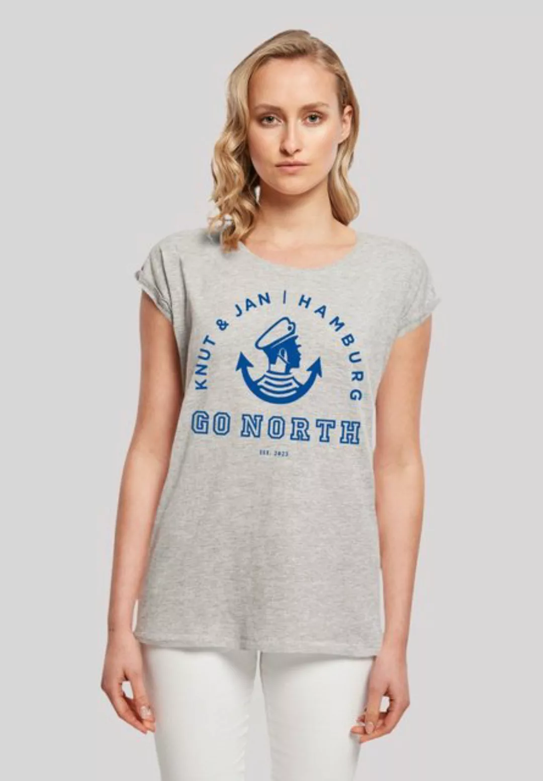 F4NT4STIC T-Shirt "Go North Knut Jan Hamburg Knut Jan Hamburg", Print günstig online kaufen