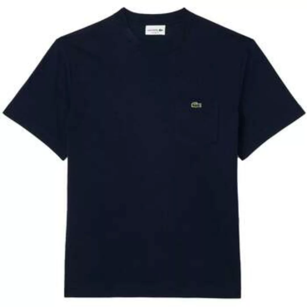 Lacoste  T-Shirts & Poloshirts Chest Pocket Cotton T-Shirt Midnight Blue günstig online kaufen