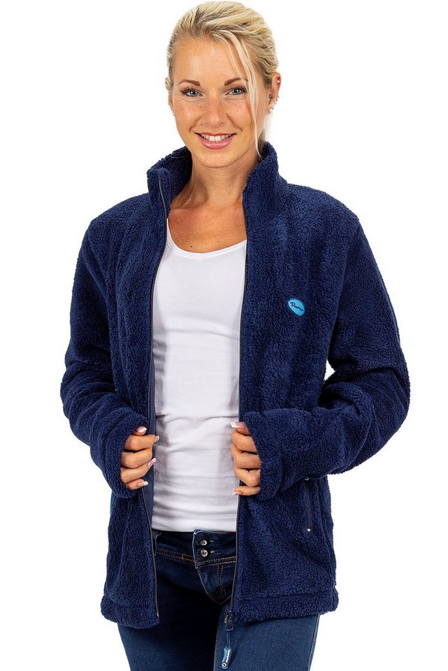 Reichstadt Fleecejacke Kuschelige Flauschige Jacke 22RSW002 Navy XS mit Ste günstig online kaufen