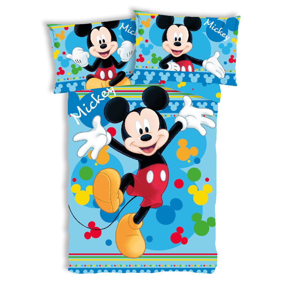 Disney Kinderbettwäsche Disney Mickey Joyful Kinderbettwäsche günstig online kaufen
