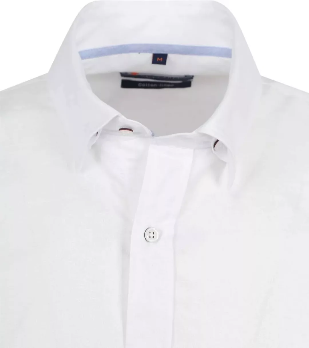 Suitable Short Sleeve Hemd Leinen Weiß - Größe L günstig online kaufen