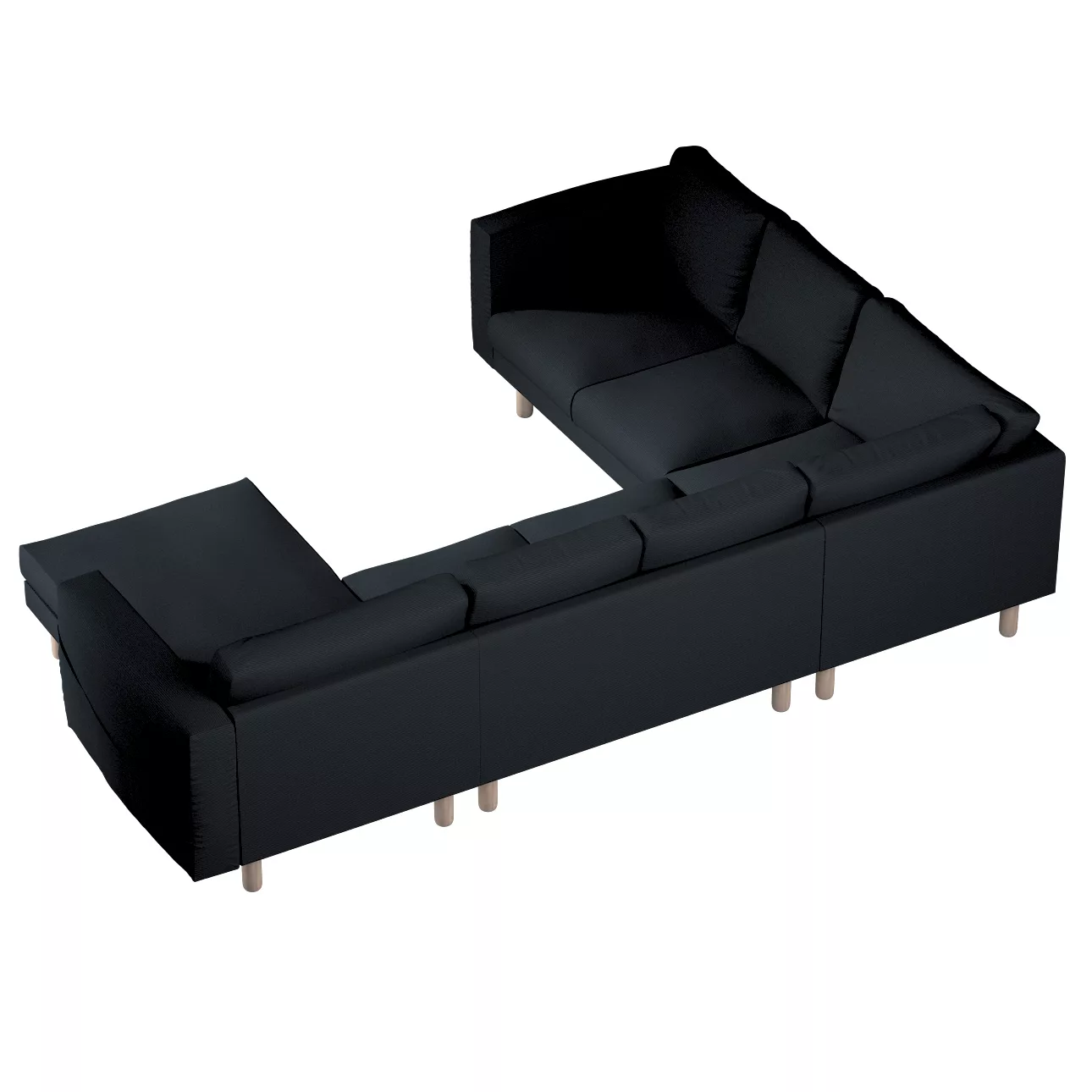 Bezug für Norsborg 5-Sitzer Ecksofa mit Recamiere, anthrazit, Norsborg Bezu günstig online kaufen