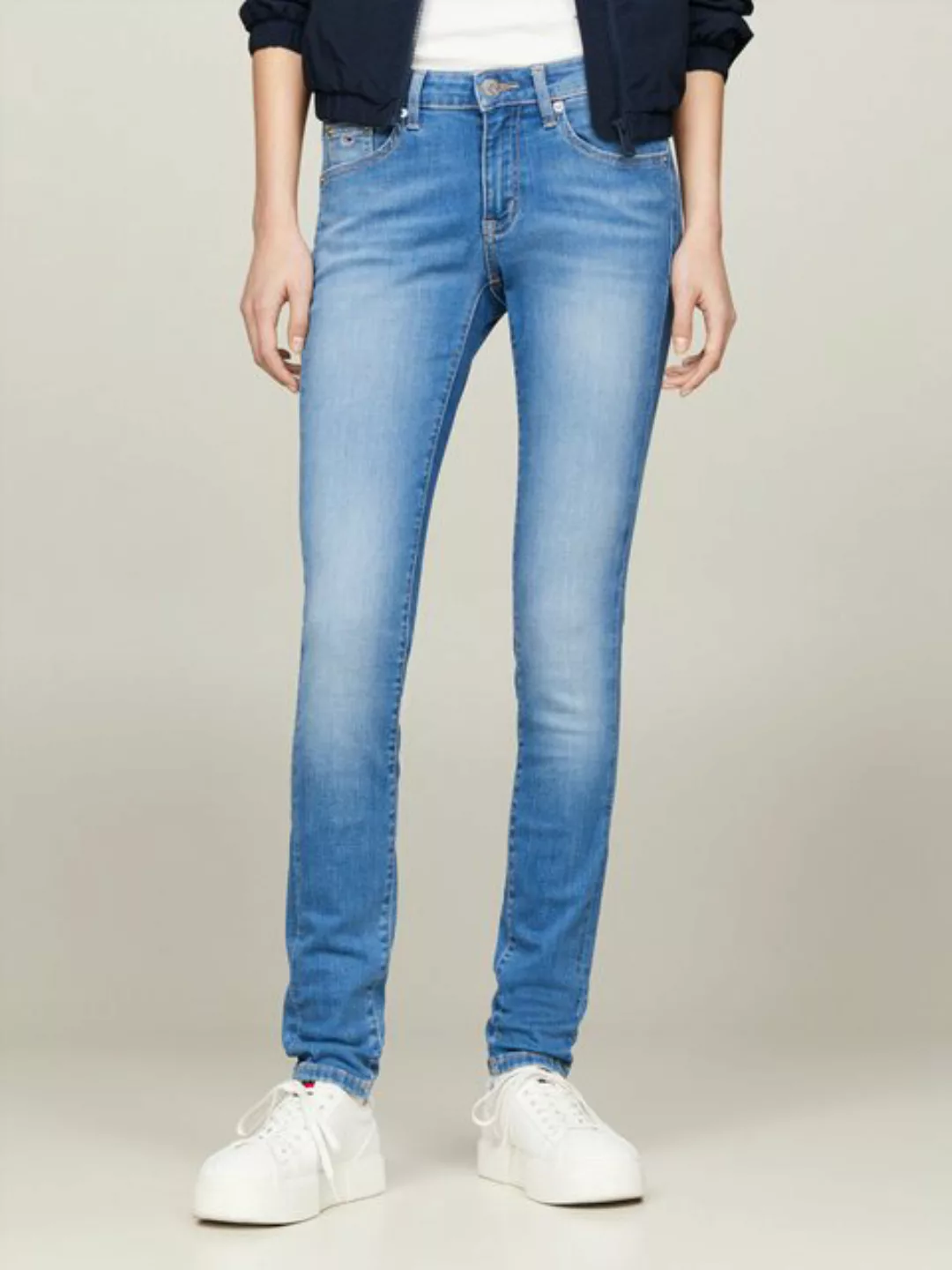 Tommy Jeans Slim-fit-Jeans Skinny Jeans Marken Low Waist Mittlere Leibhöhe günstig online kaufen