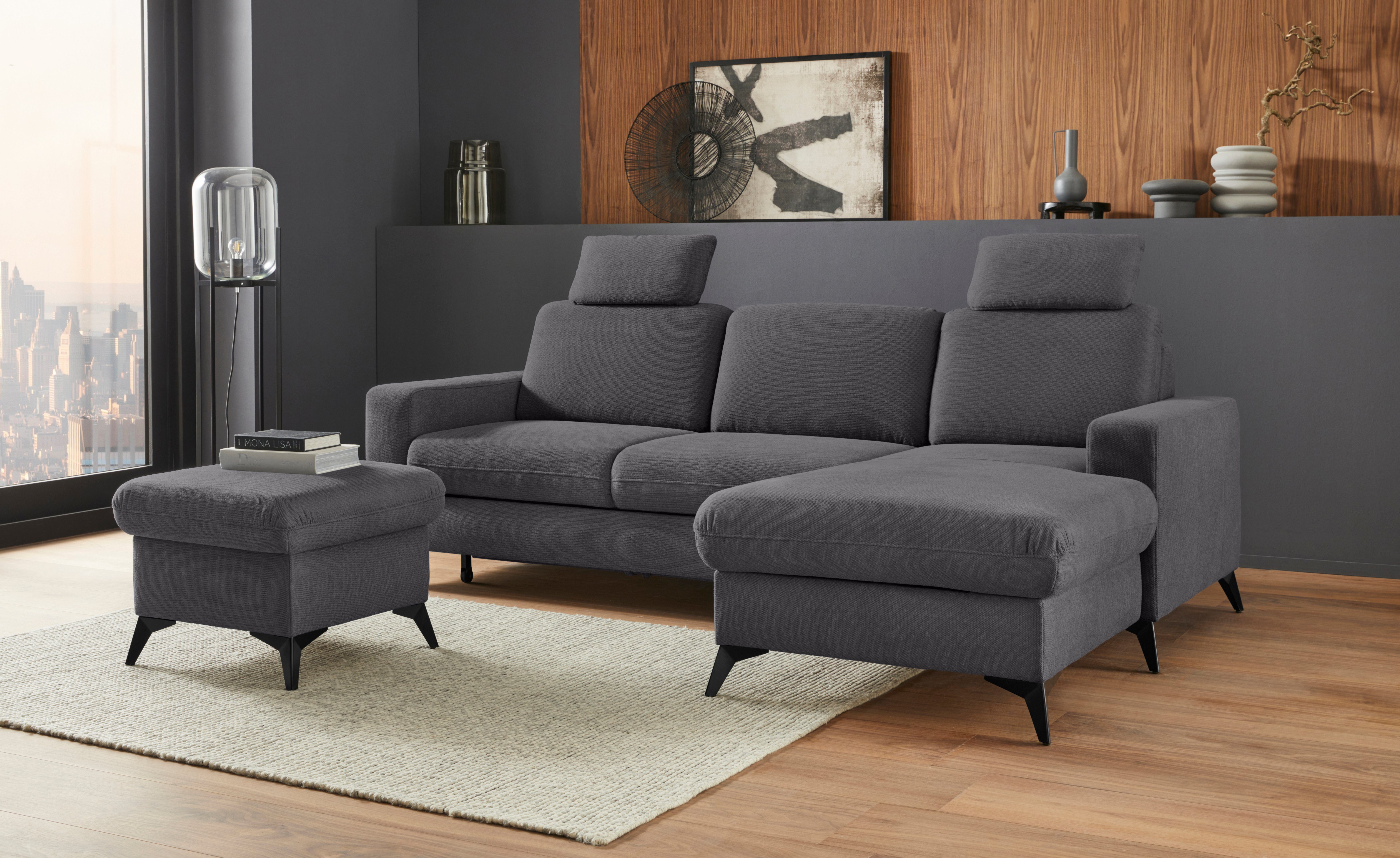 Places of Style Ecksofa "Lolland L-Form", Wahlweise mit Bettfunktion und Be günstig online kaufen
