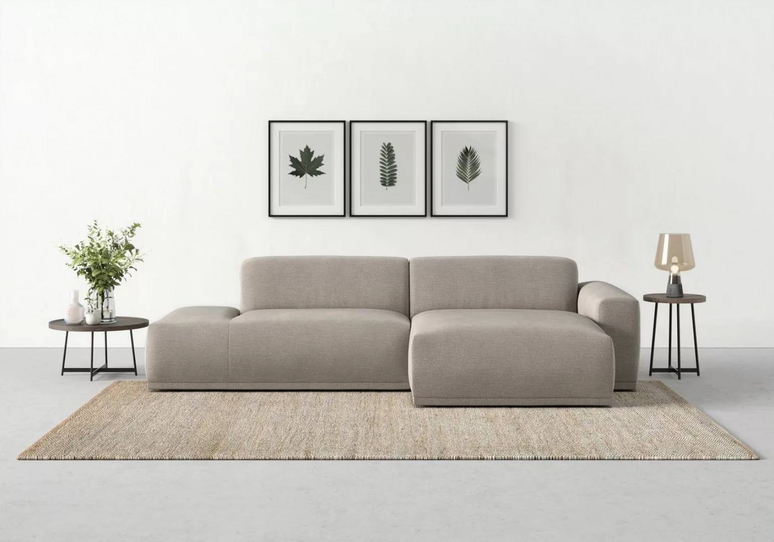 TRENDMANUFAKTUR Ecksofa Braga, aus 2 Teilen, moderner Cord-Stoff günstig online kaufen